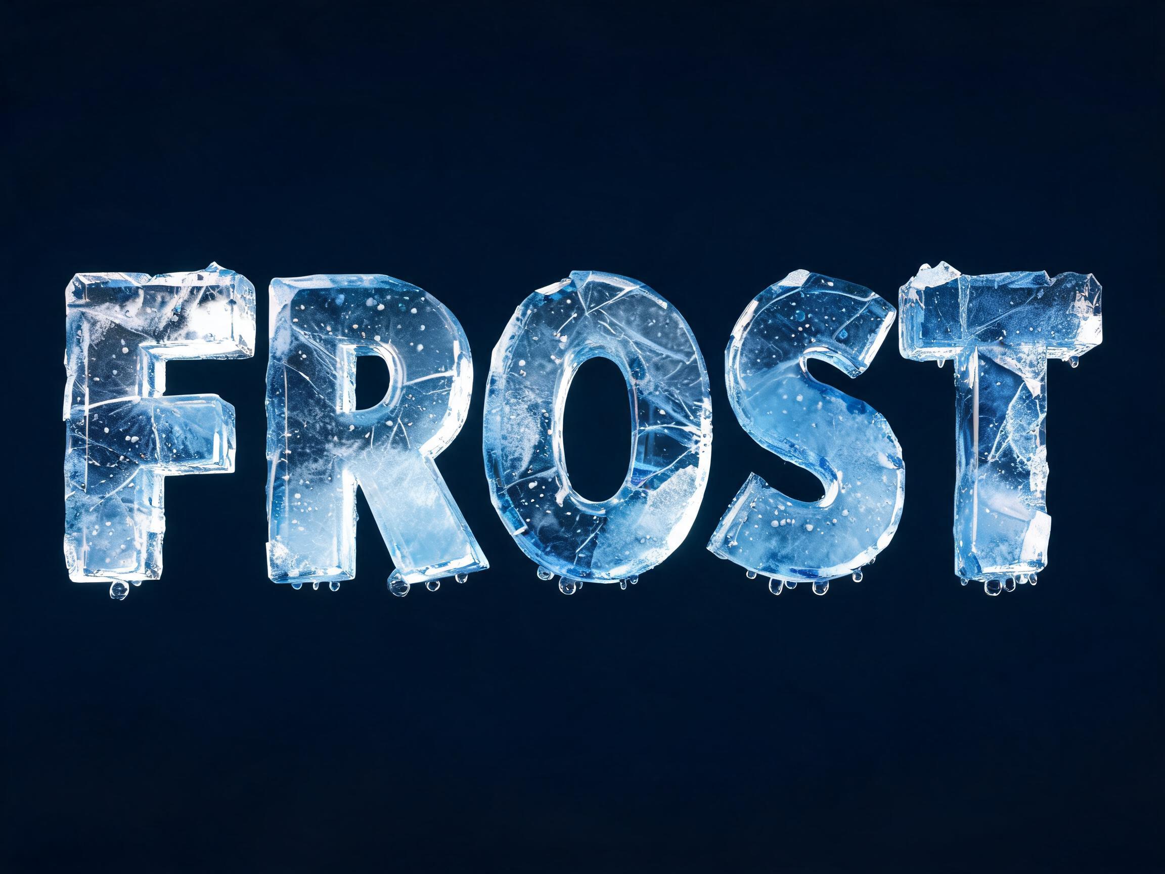 3D Ice AI font effect image