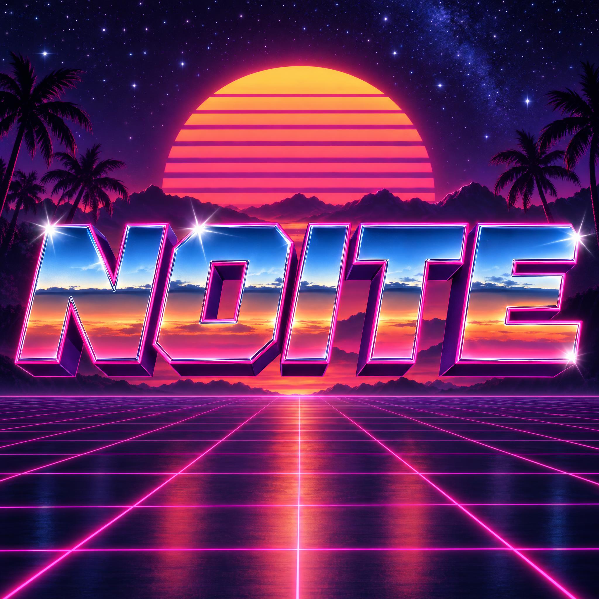Imagem de exemplo da fonte de IA Fonte anos 80