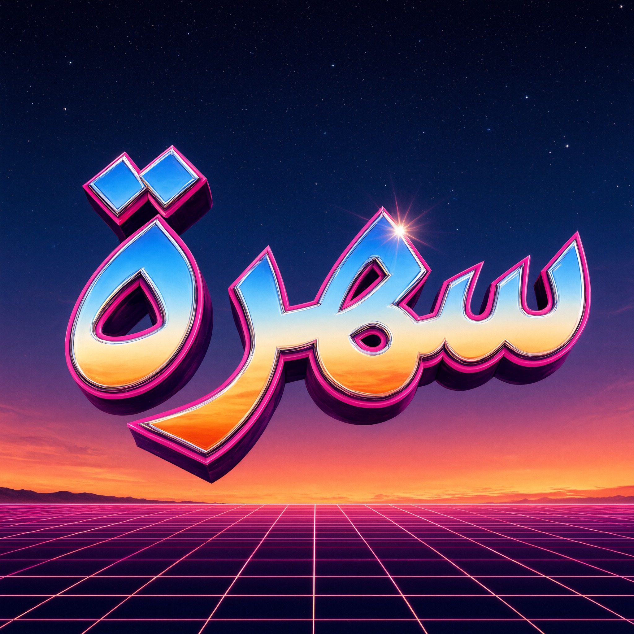خط خط الثمانينات بالذكاء الاصطناعي من توليد Qwen-Image: كلمة سهرة