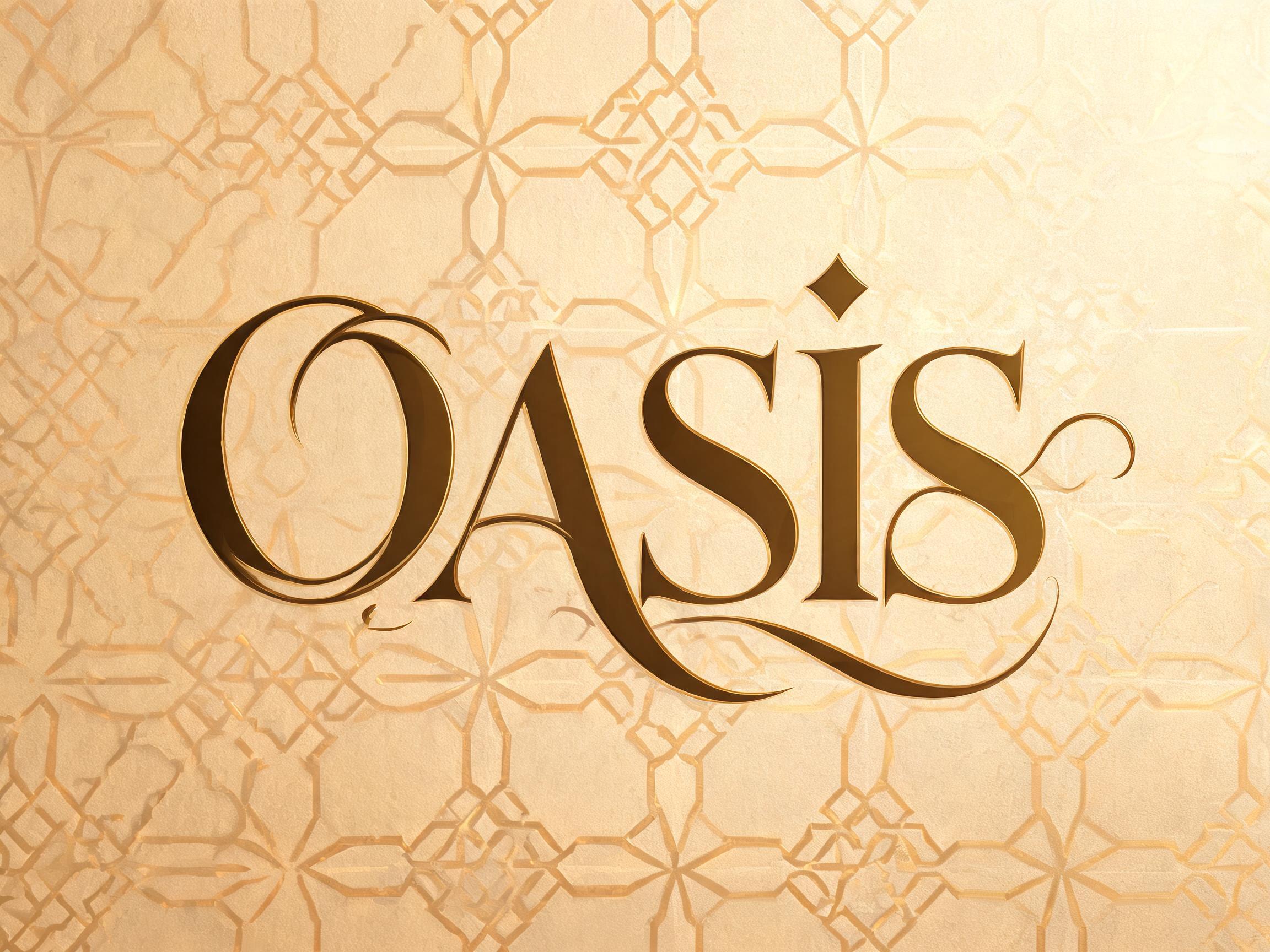 Arabic Inspired AI font effect image