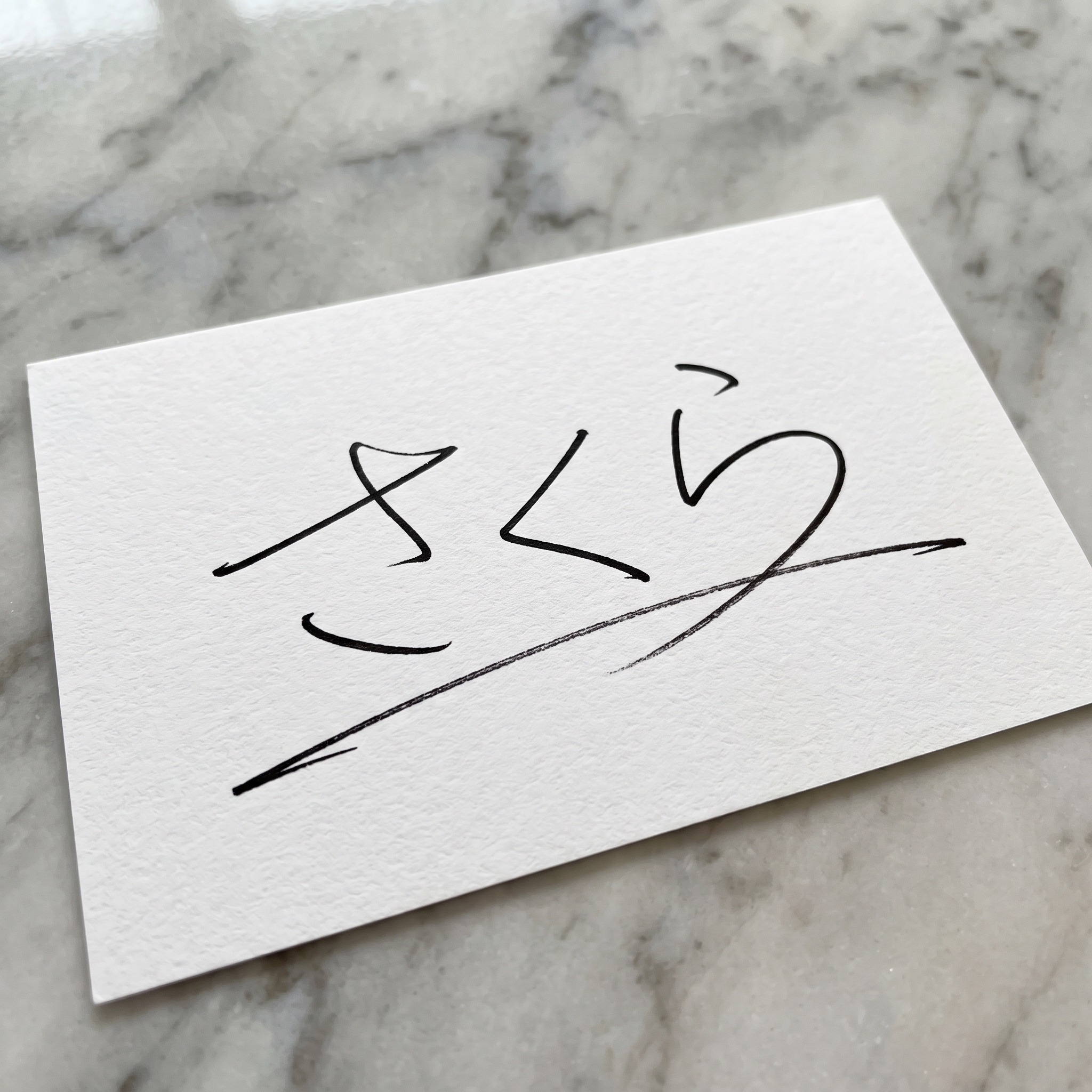 Nano Banana で生成した サイン文字 AIフォント：文字「さくら」