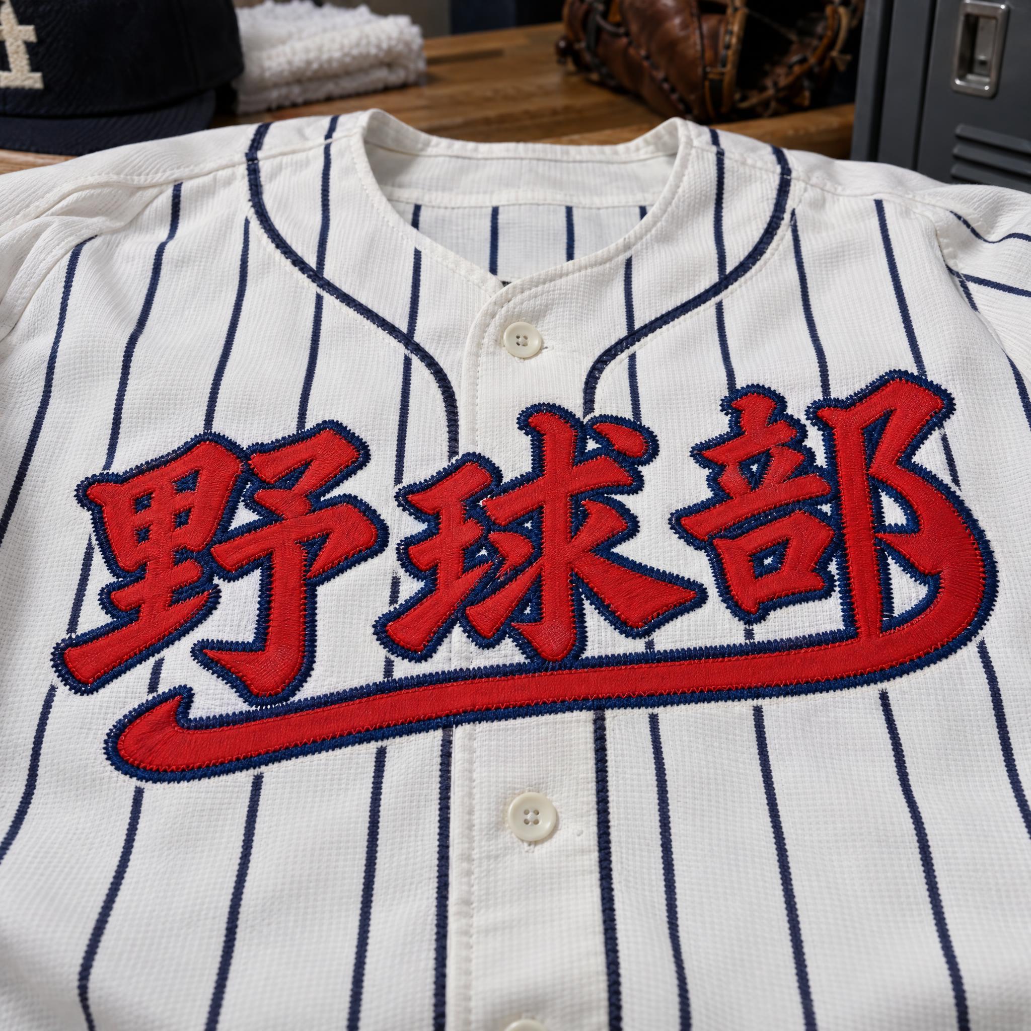 GPT Image で生成した 野球 ロゴ 文字 AIフォント:文字「野球部」
