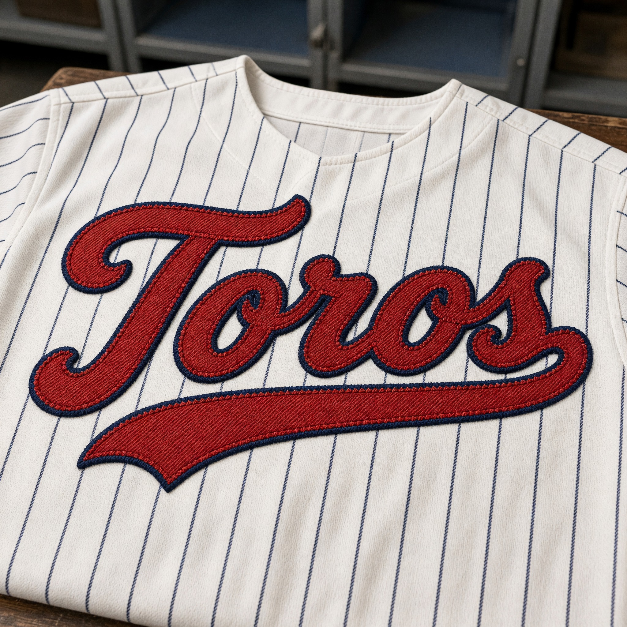 Fuente de IA Letra de béisbol generada con Grok Imagine: la palabra Toros