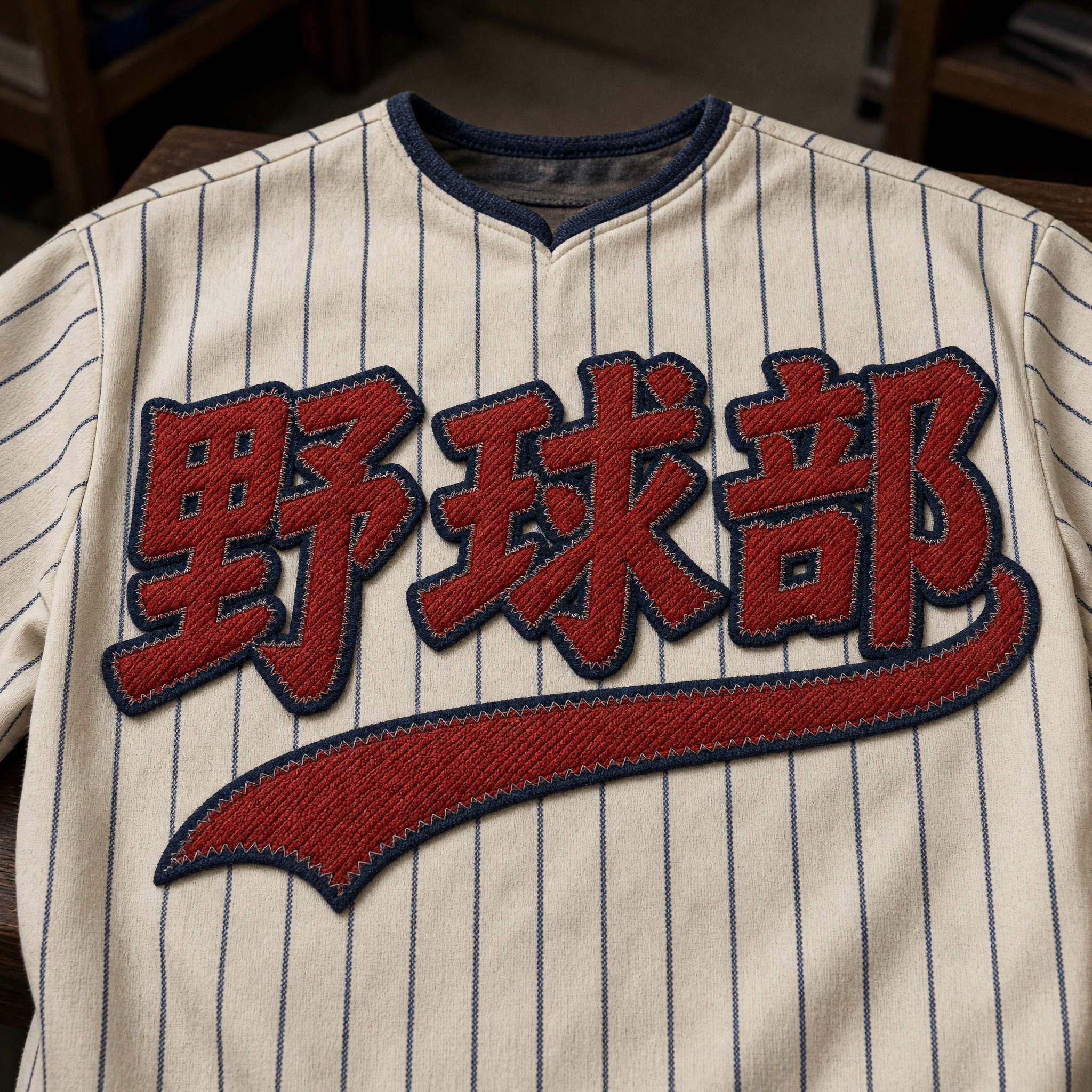 Grok Imagine で生成した 野球 ロゴ 文字 AIフォント:文字「野球部」