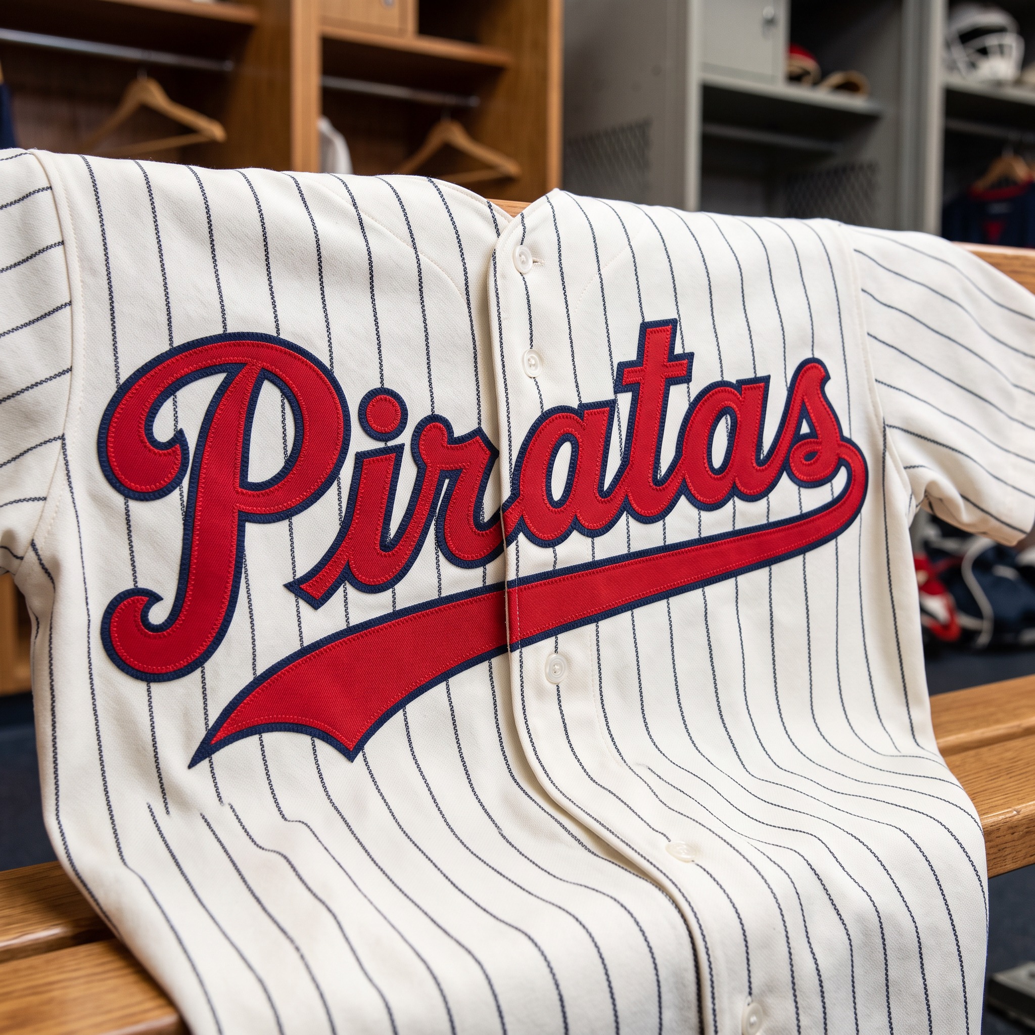 Fonte de IA Fonte de beisebol gerada no Nano Banana: a palavra Piratas