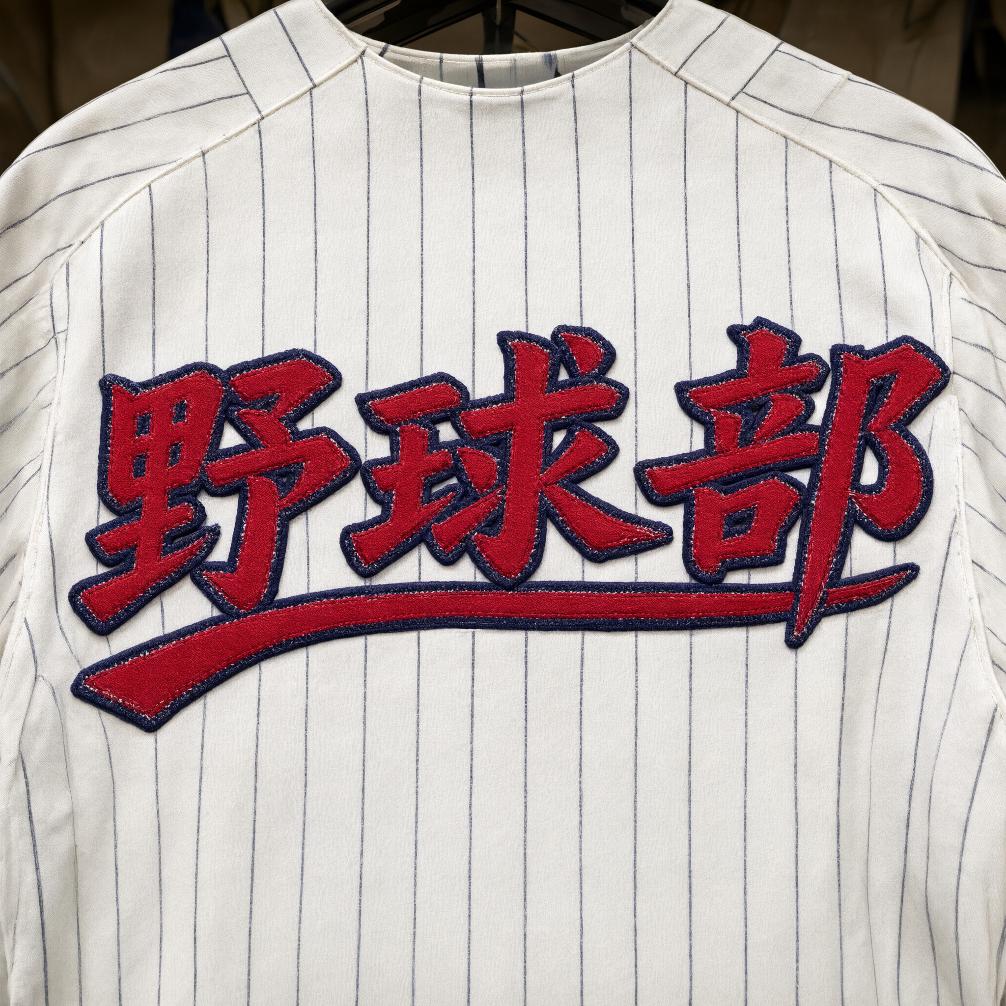 Qwen-Image で生成した 野球 ロゴ 文字 AIフォント：文字「野球部」