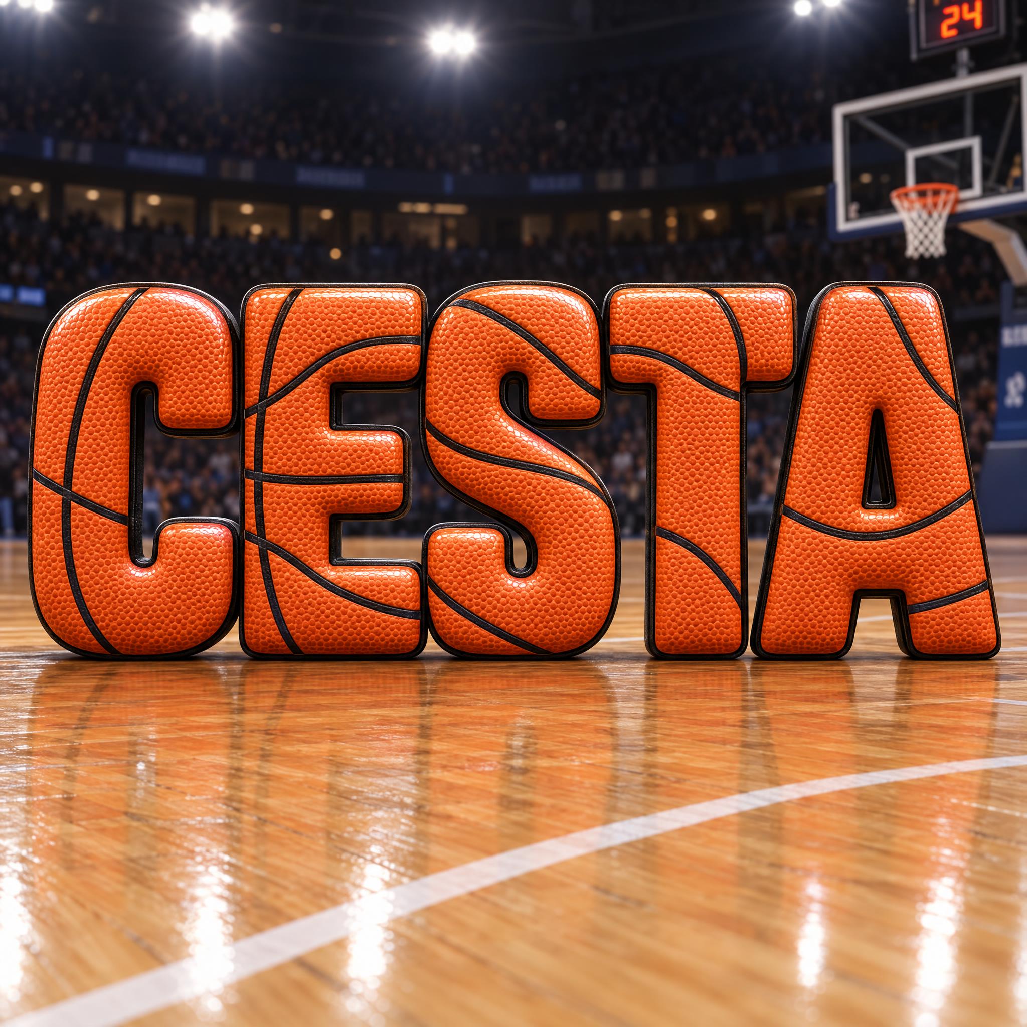 Imagem de exemplo da fonte de IA Fonte de basquete