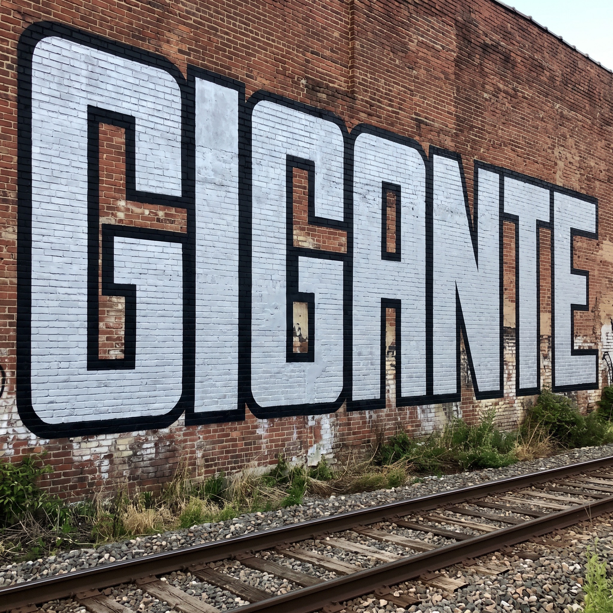 Fuente de IA Graffiti blockbuster generada con Nano Banana: la palabra GIGANTE