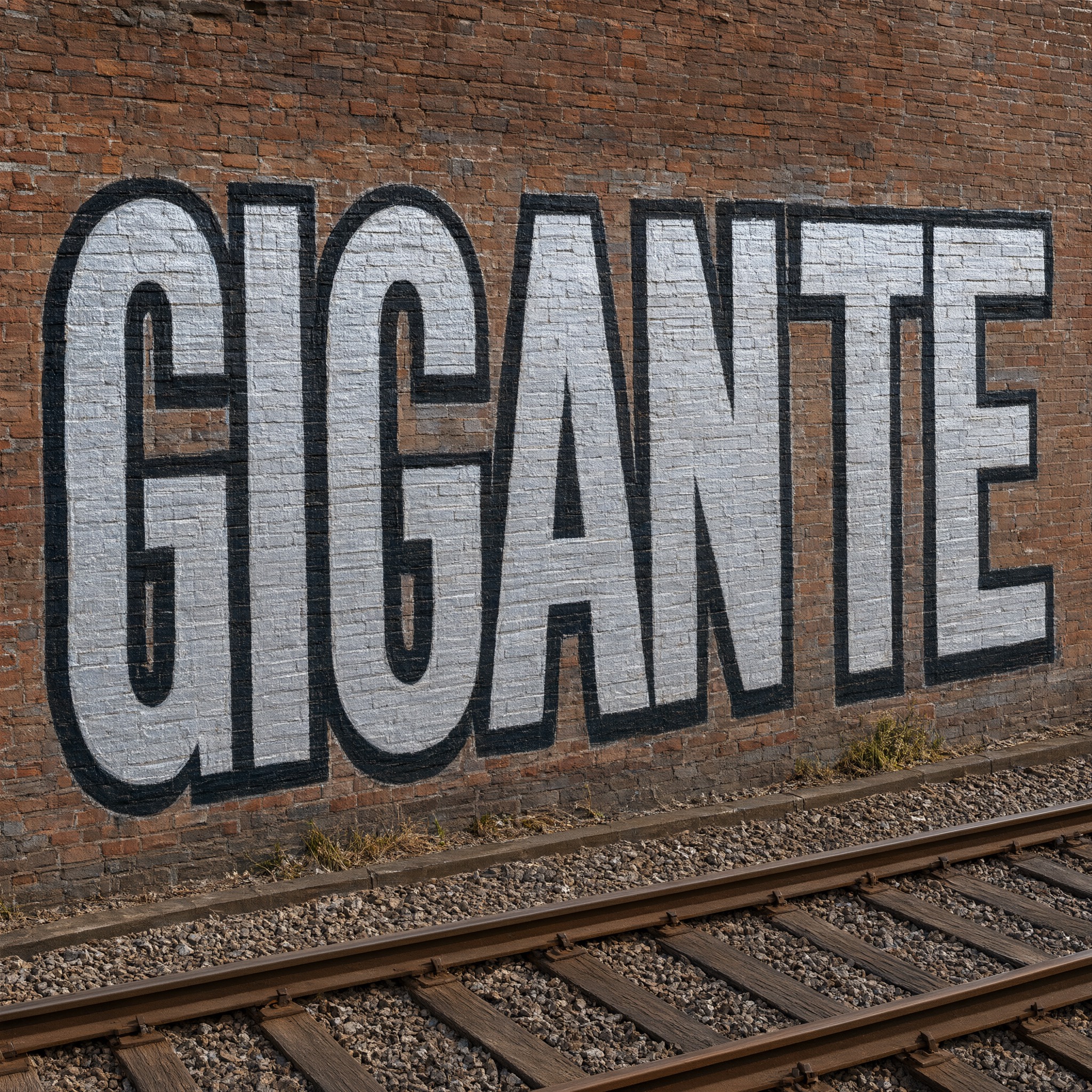 Fuente de IA Graffiti blockbuster generada con Qwen-Image: la palabra GIGANTE
