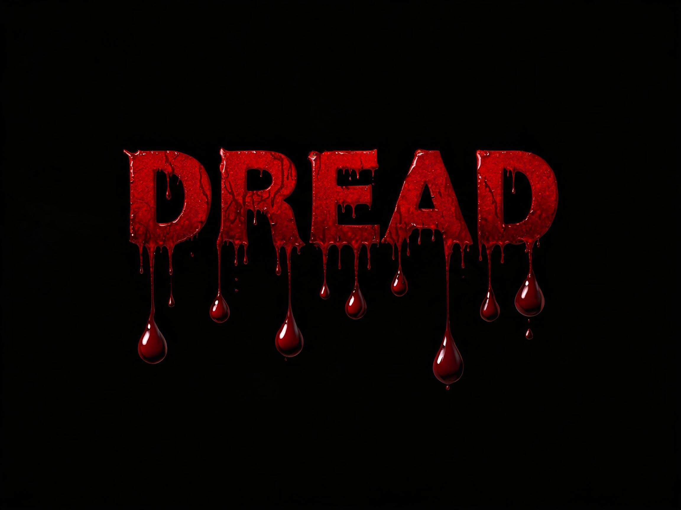 Blood Drip AI font effect image