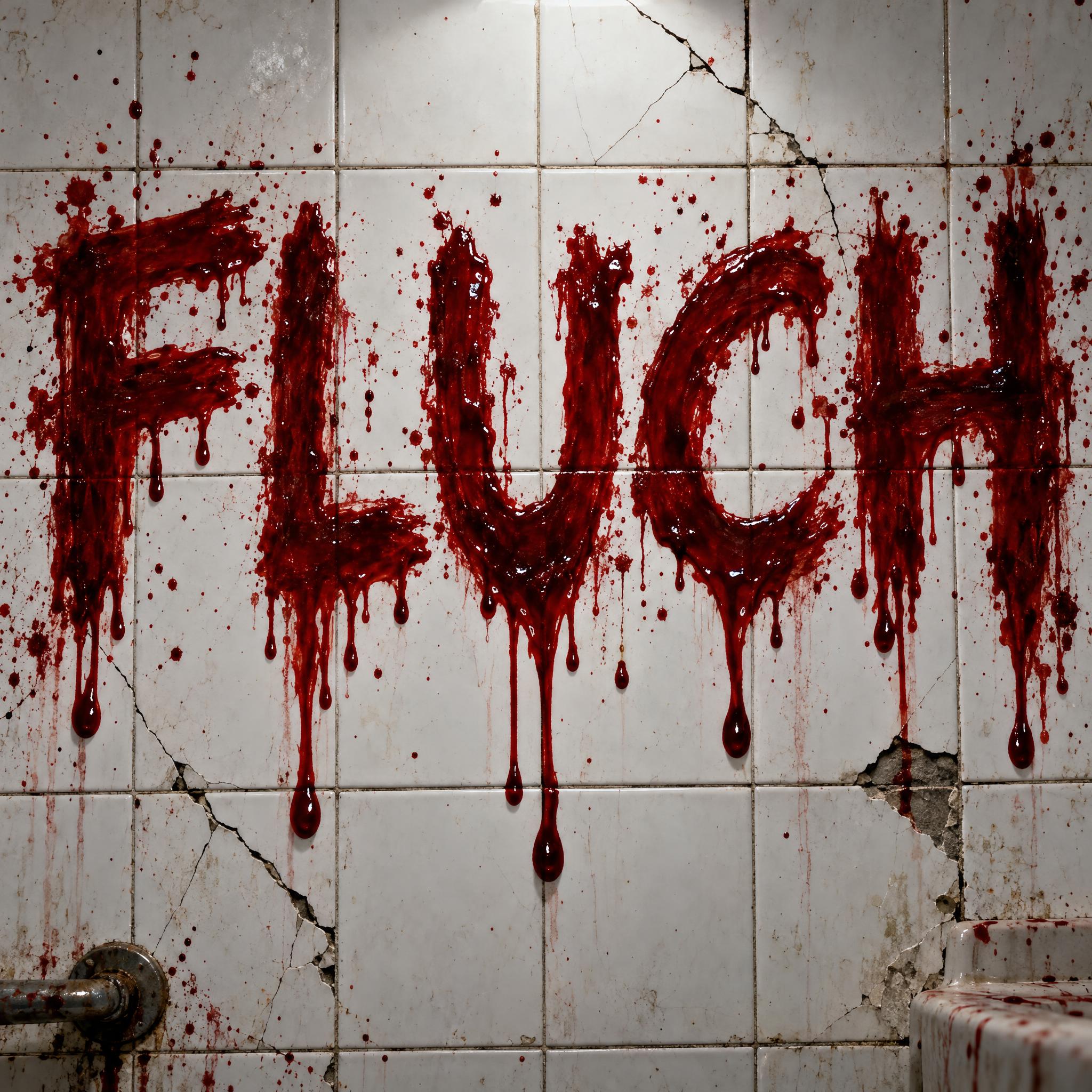 Blut-Schrift KI-Schrift Beispielbild