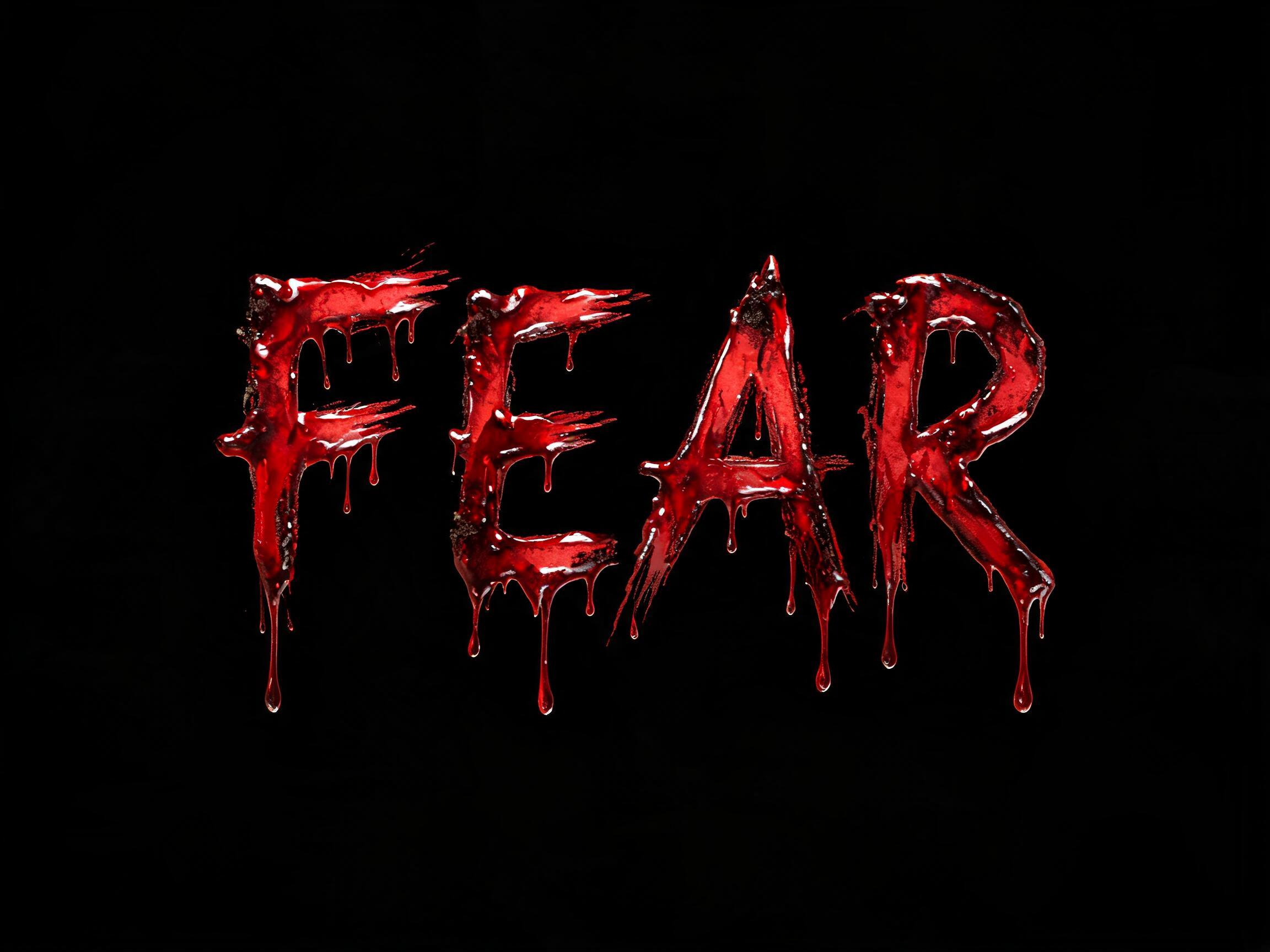Blood Horror AI font effect image