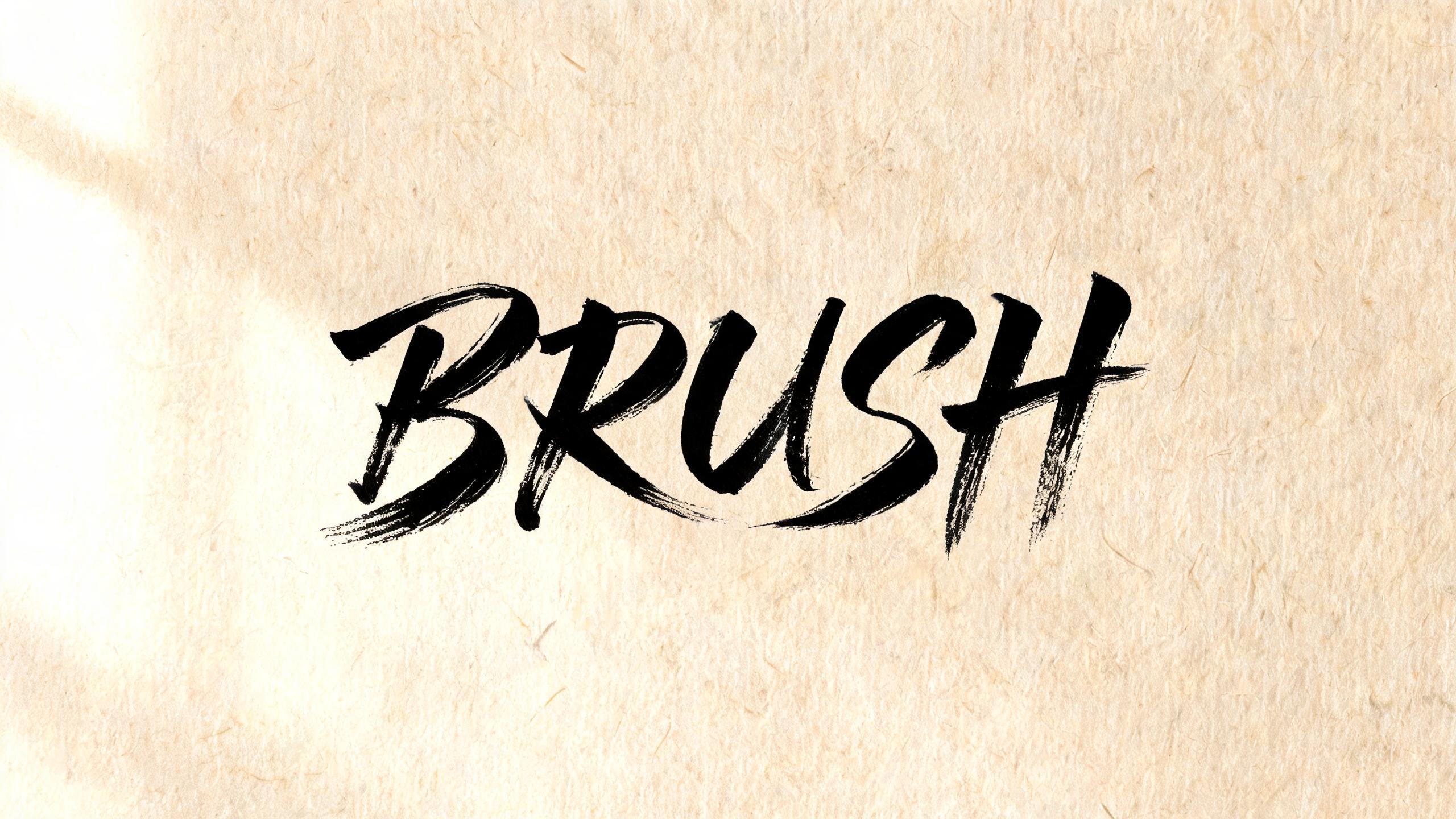 Brush Script AI font effect image