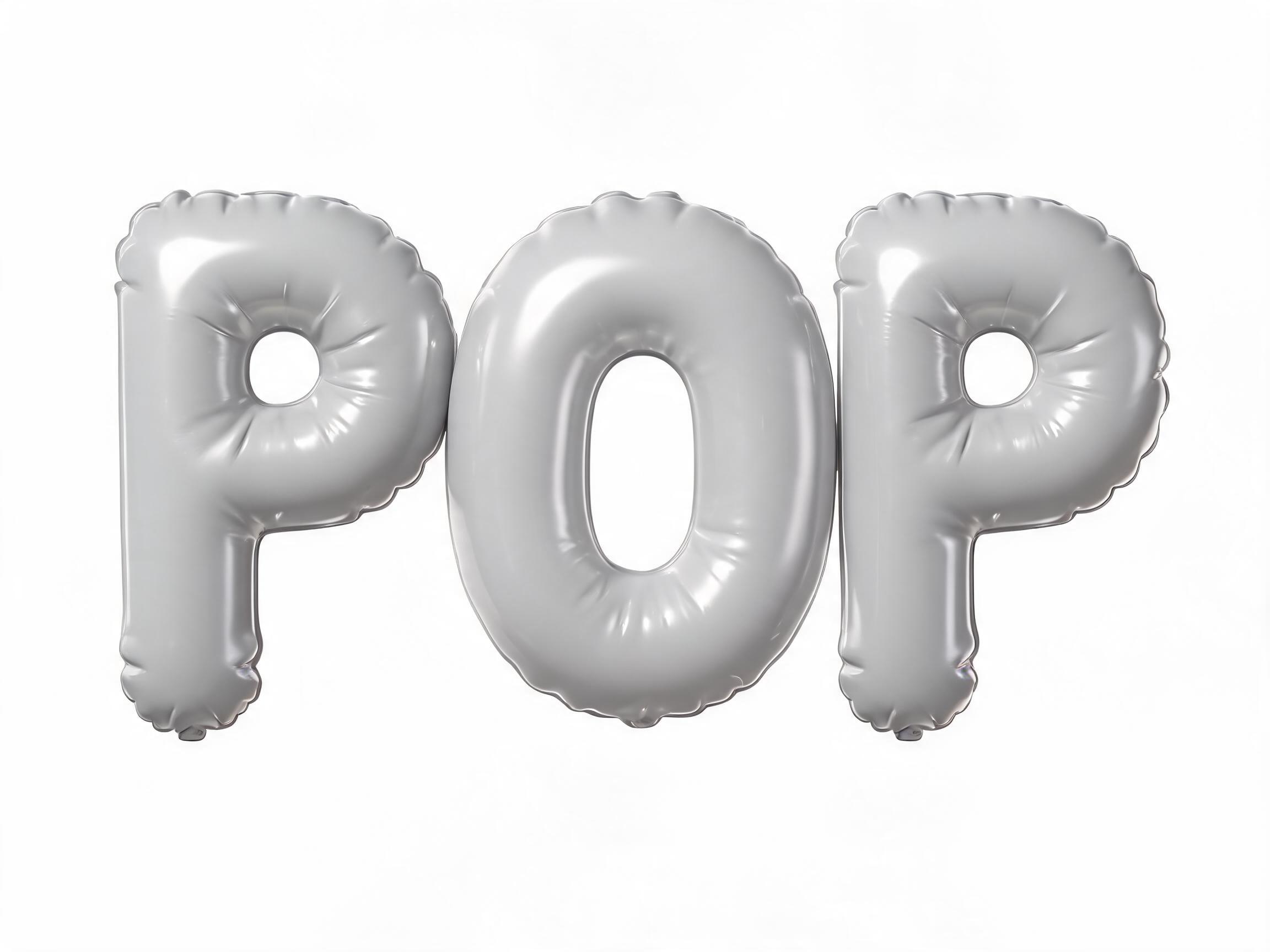 Bubble Inflated AI font effect image