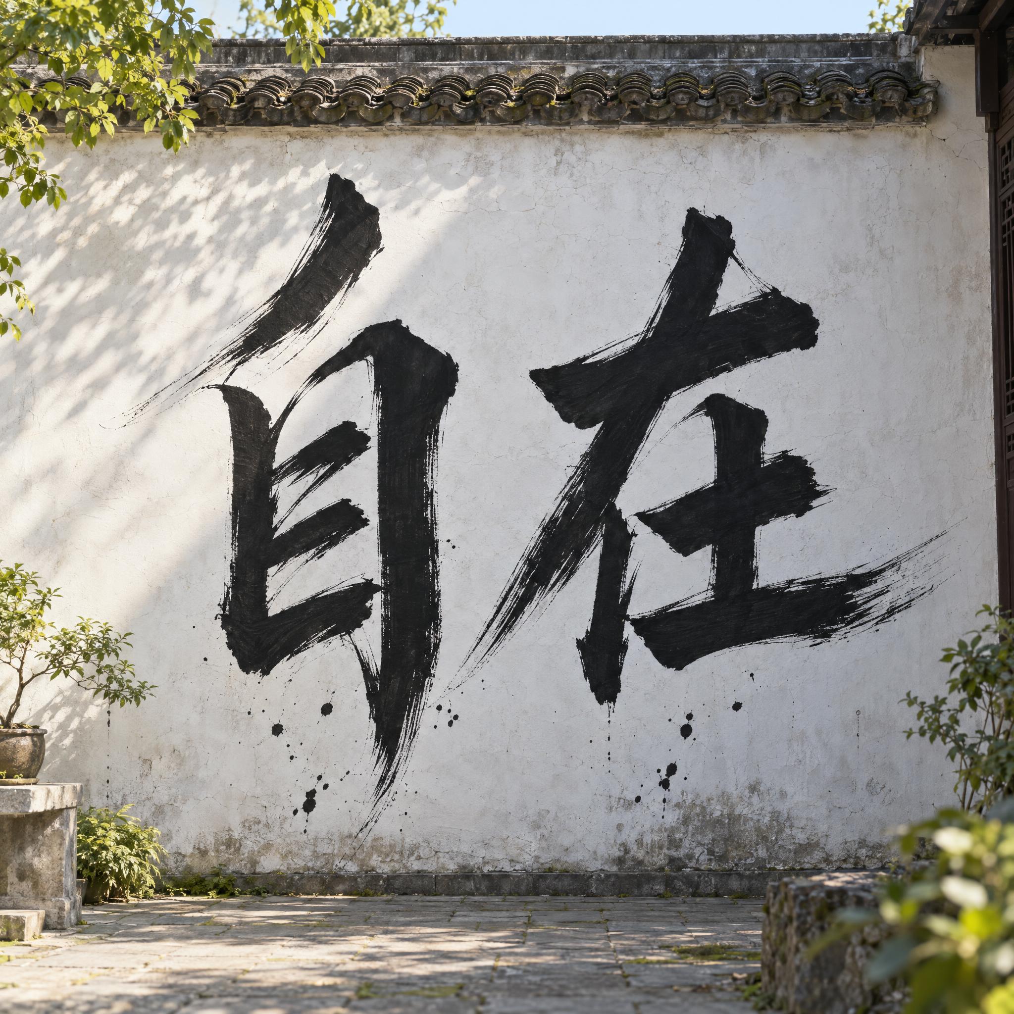 书法涂鸦 AI 字体效果图