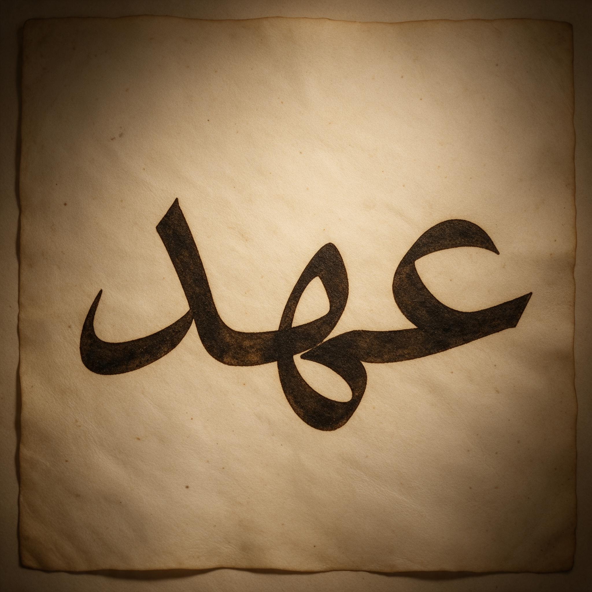خط خط سلتي بالذكاء الاصطناعي من توليد Seedream: كلمة عهد