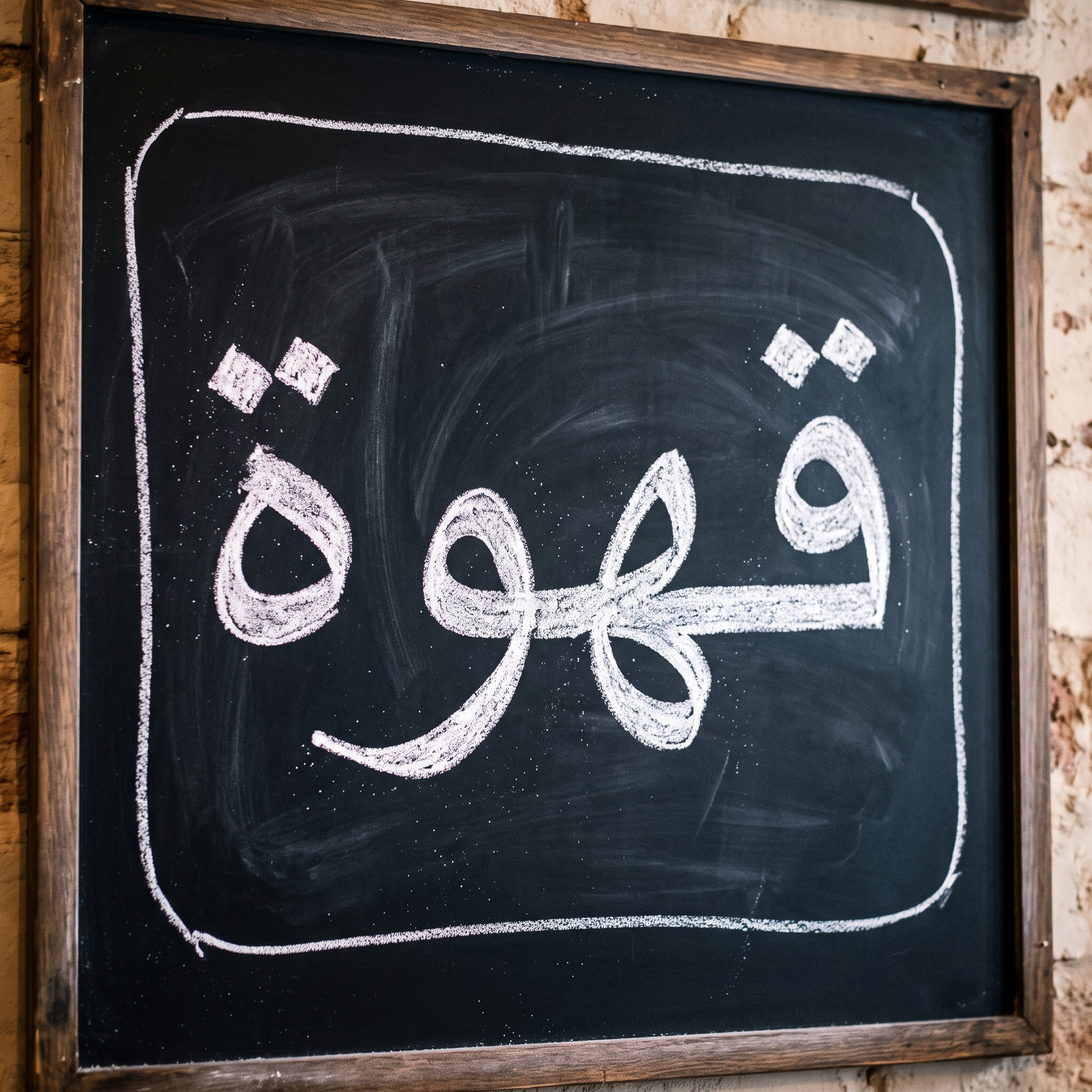 خط خط الطباشير بالذكاء الاصطناعي من توليد Nano Banana: كلمة قهوة