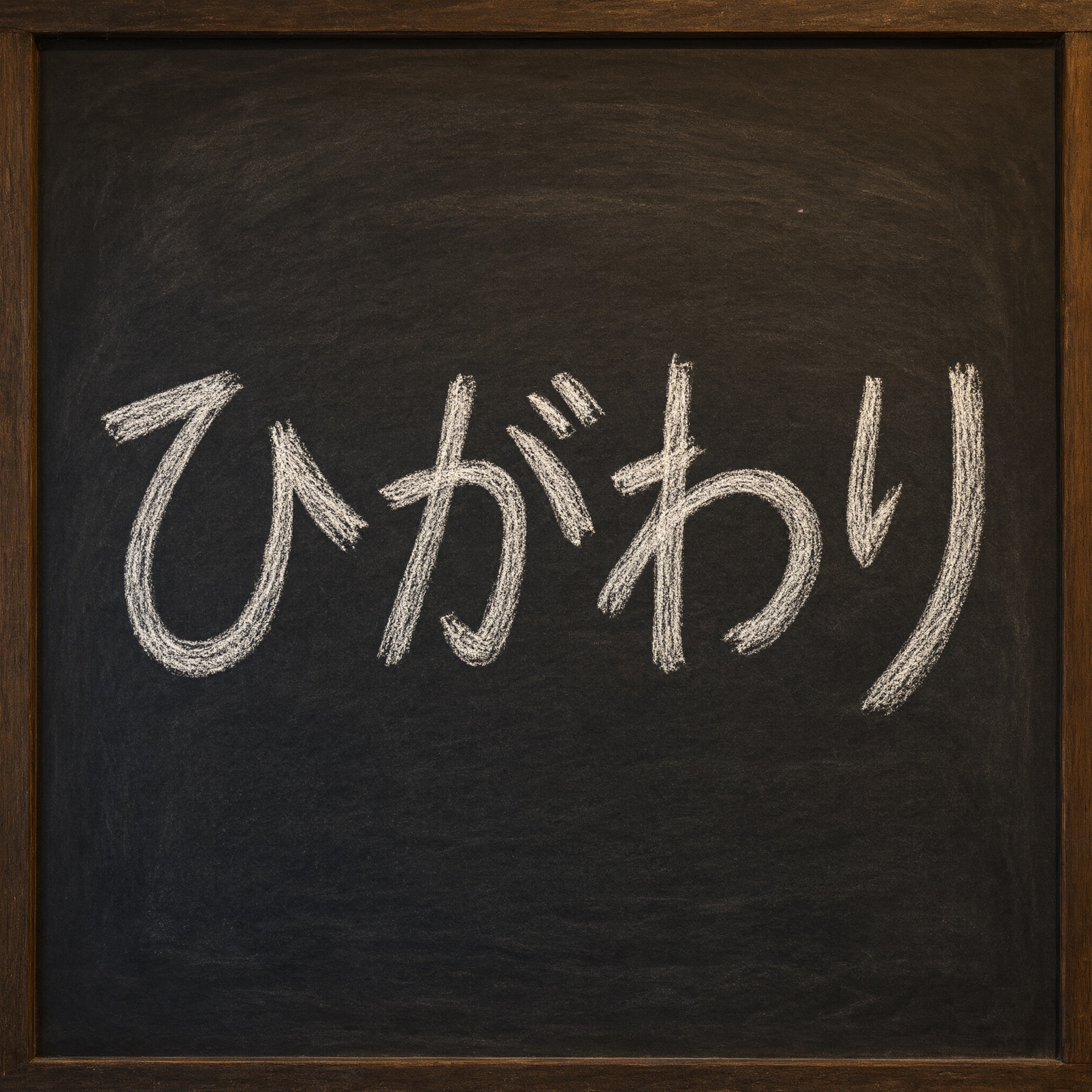 Qwen-Image で生成した チョーク文字 AIフォント：文字「ひがわり」