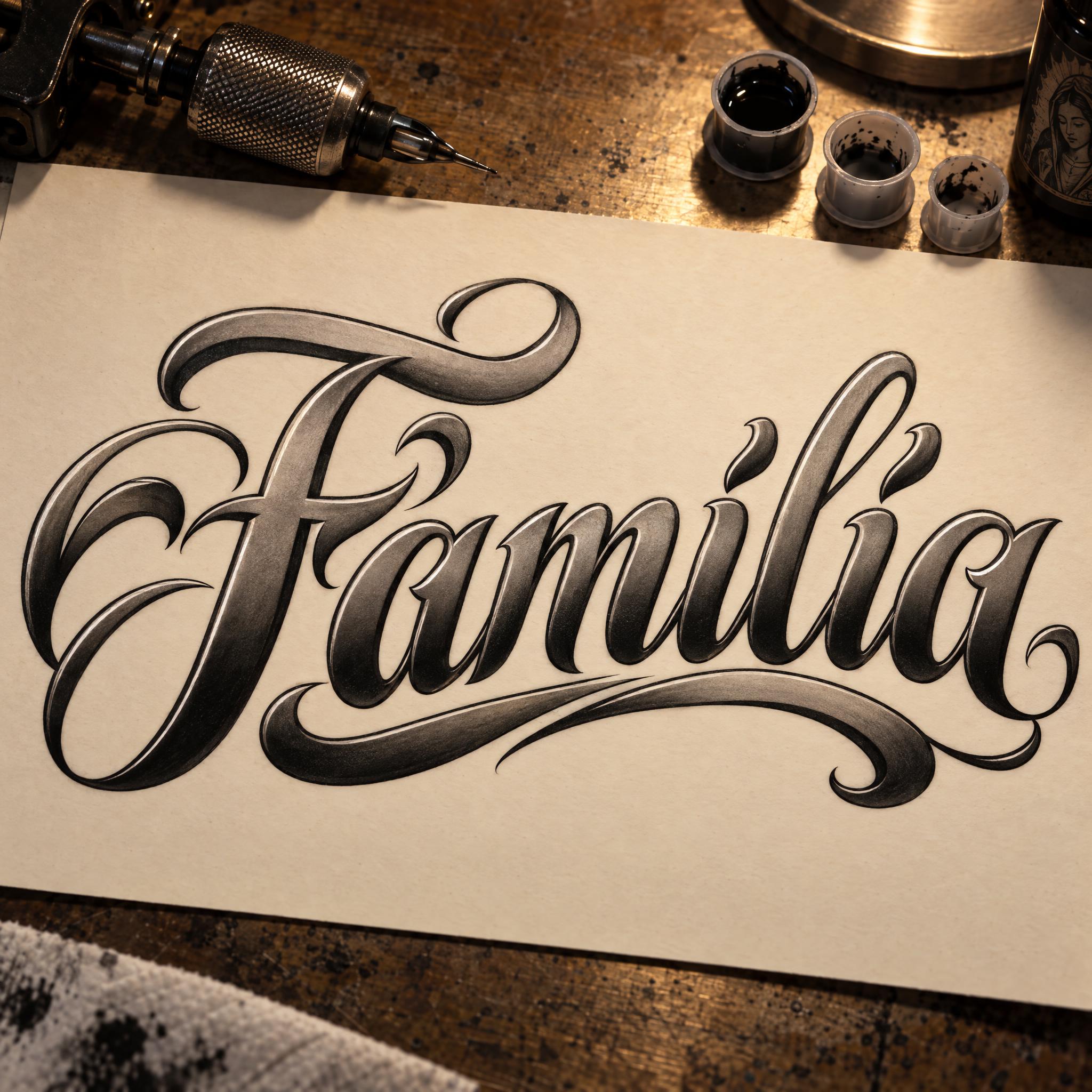 Chicano Script AI font effect image