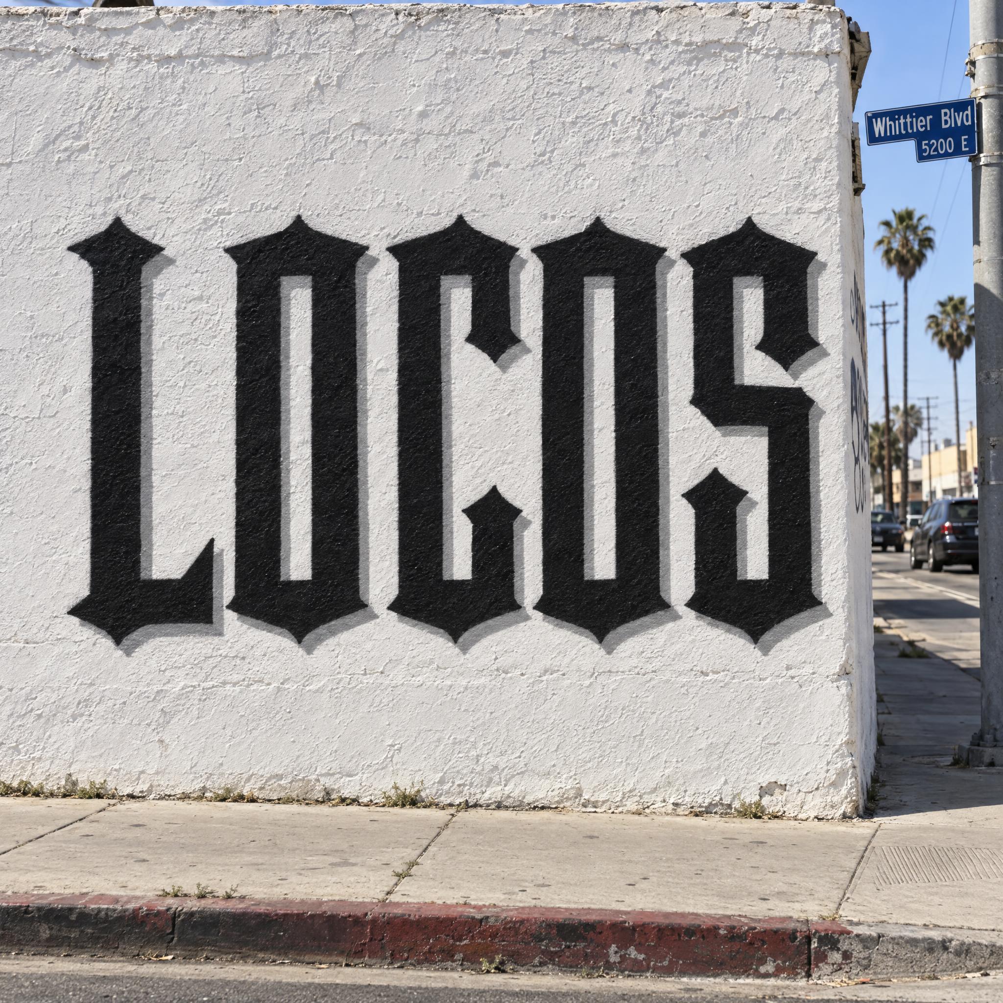 Cholo Block Letters AI font effect image