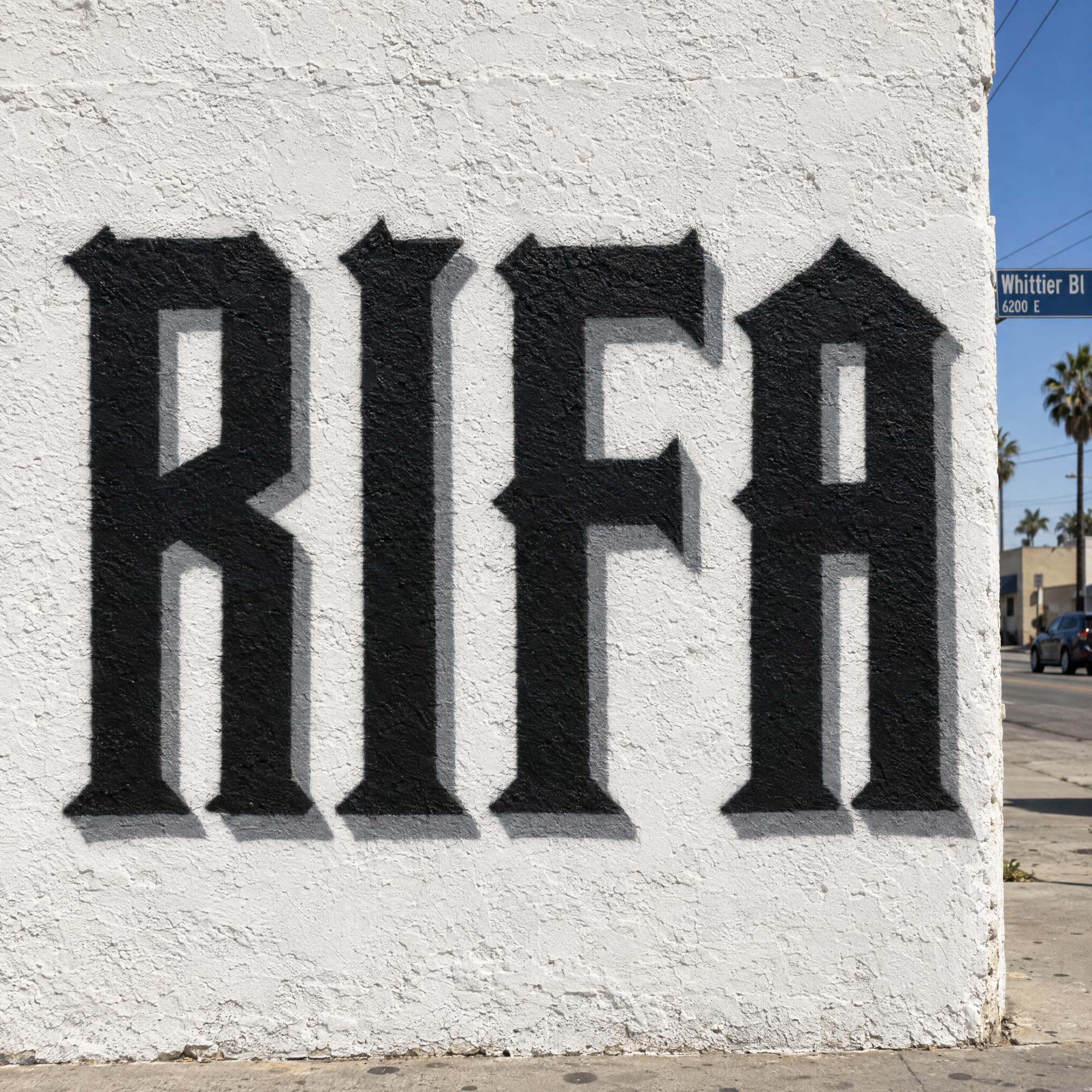 Imagen de ejemplo de la fuente de IA Letras cholas de bloque