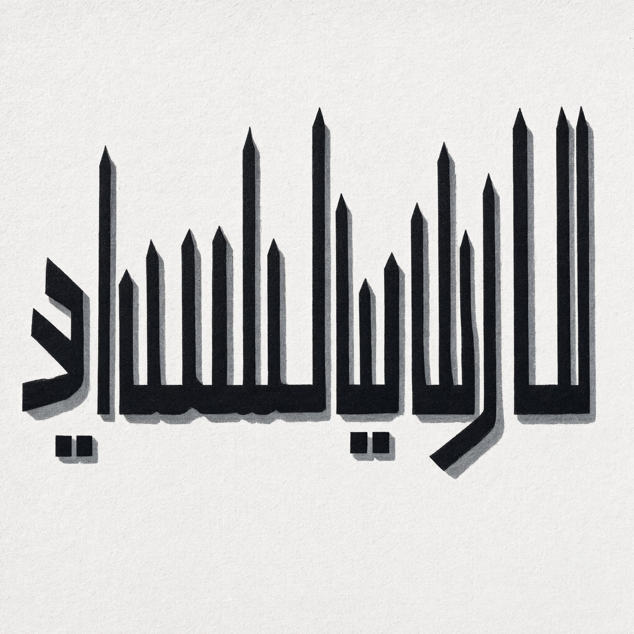 خط خط تشولو المربع بالذكاء الاصطناعي من توليد Qwen-Image: كلمة حارة