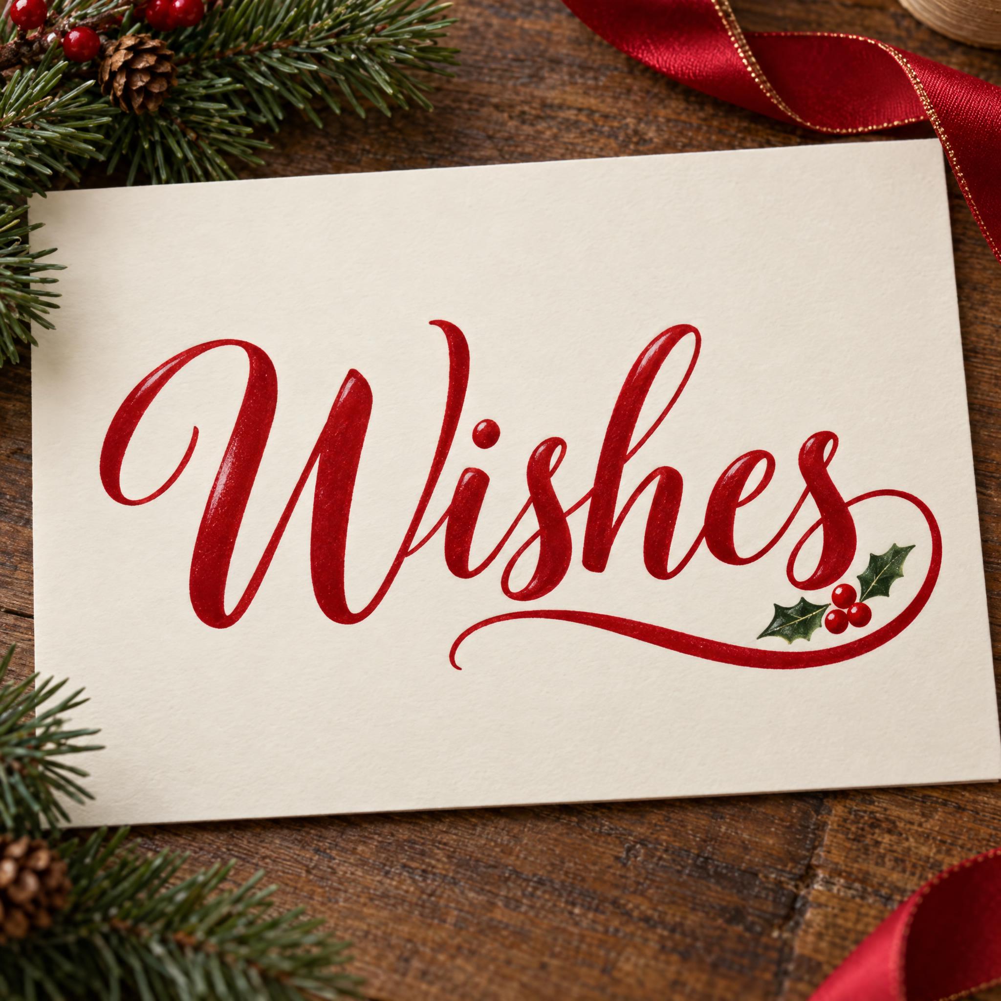 Christmas Cursive Font AI font effect image