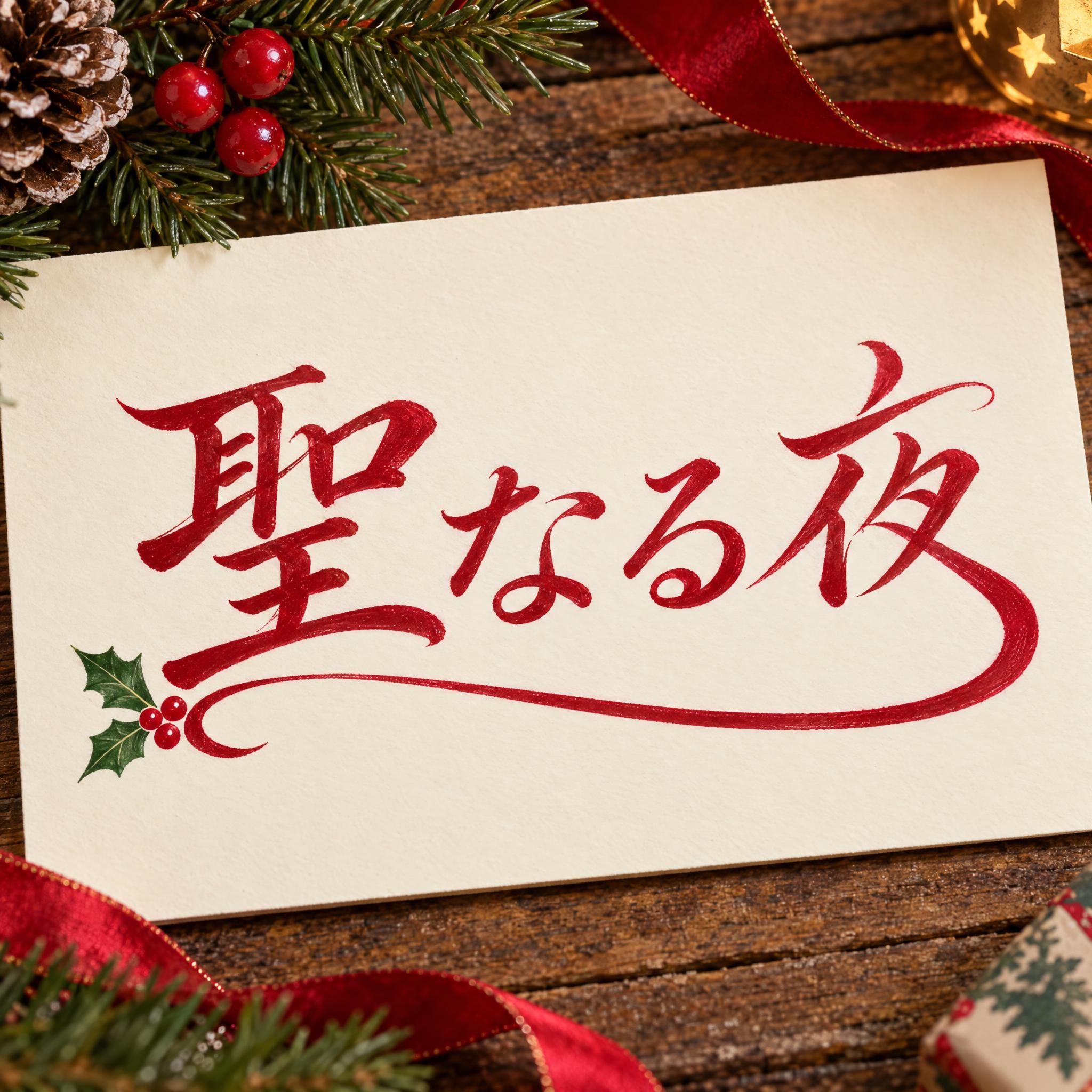 メリークリスマス 筆記体 AIフォントの見本画像