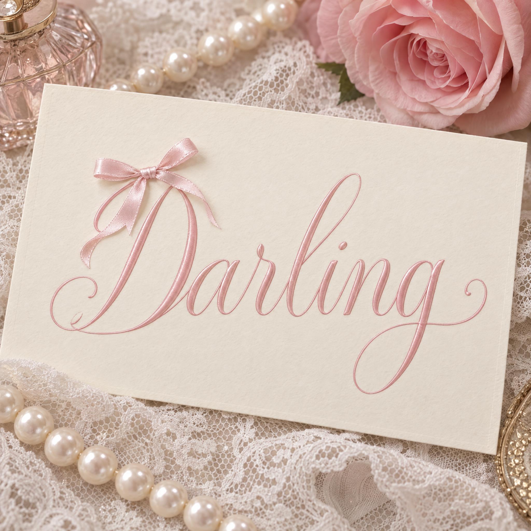 Coquette Font AI font effect image