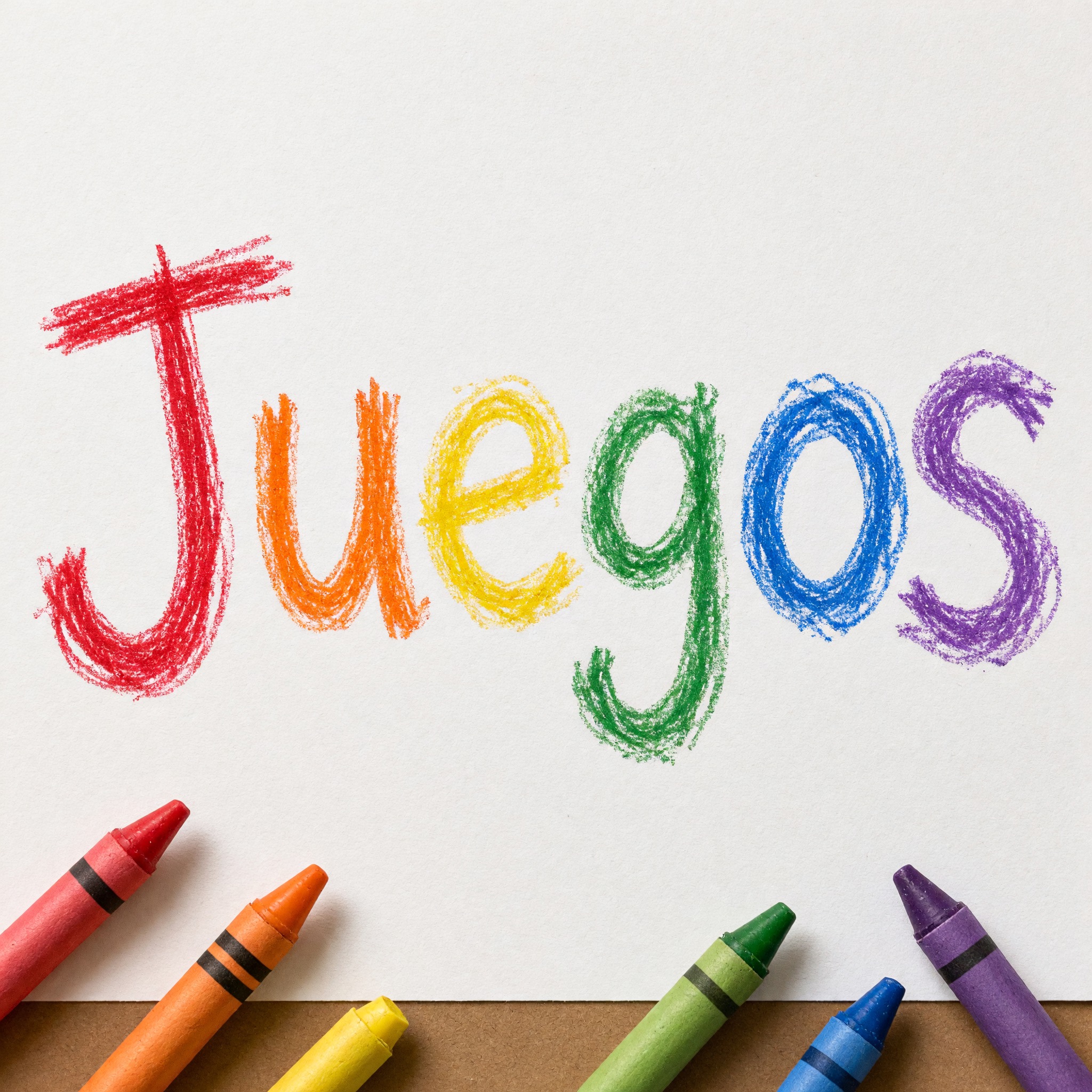 Fuente de IA Letra infantil generada con Grok Imagine: la palabra Juegos