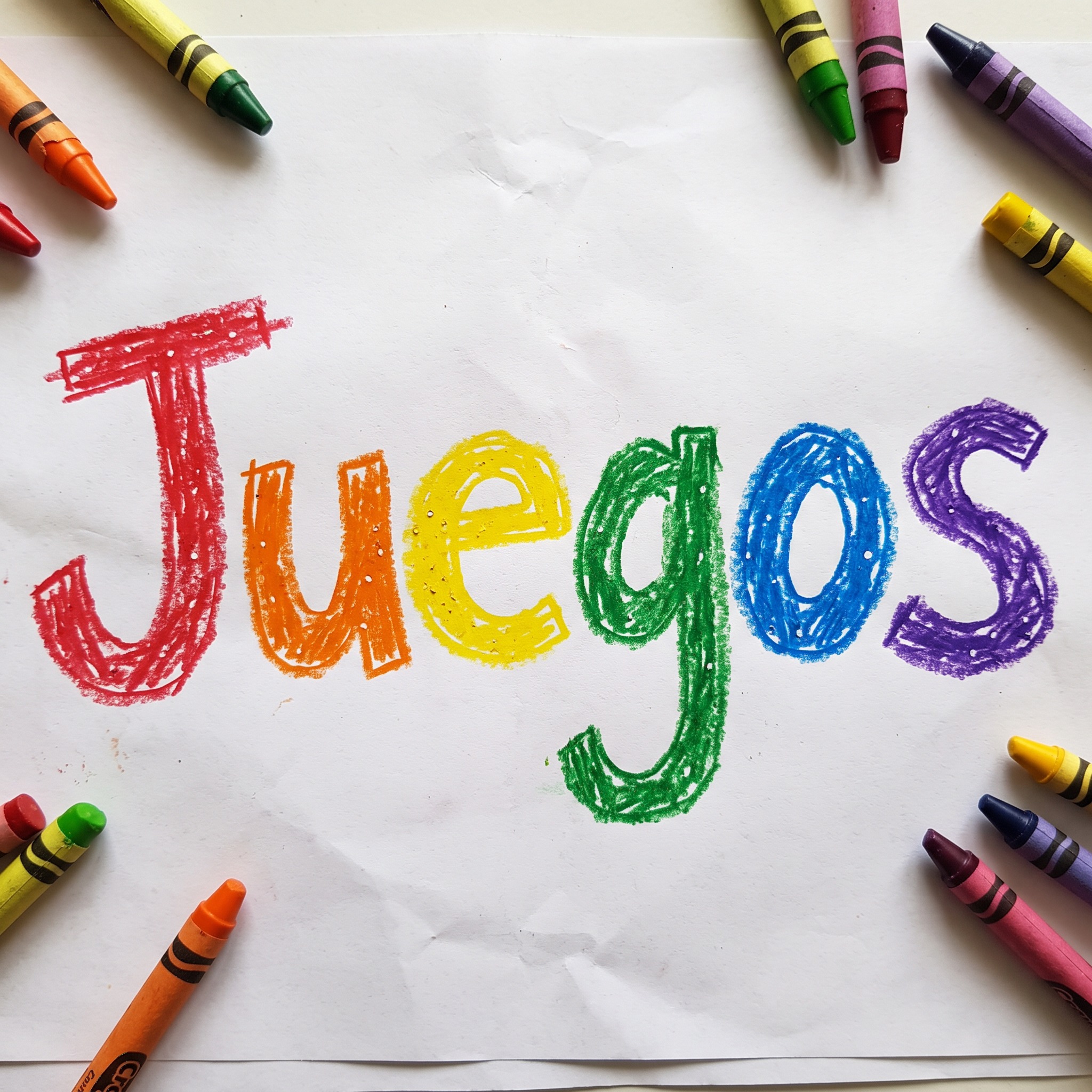 Fuente de IA Letra infantil generada con Nano Banana: la palabra Juegos