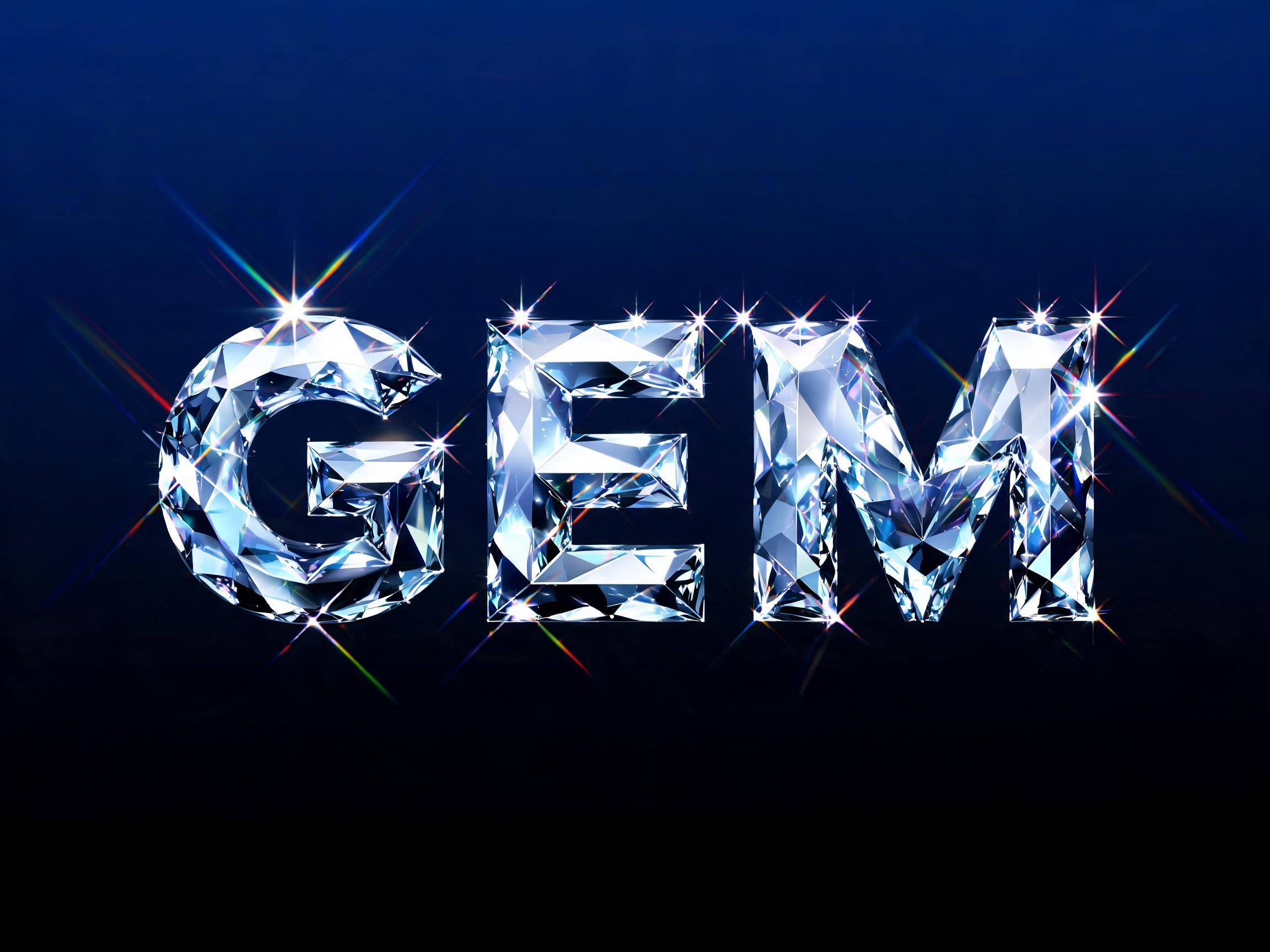 Crystal Cut AI font effect image