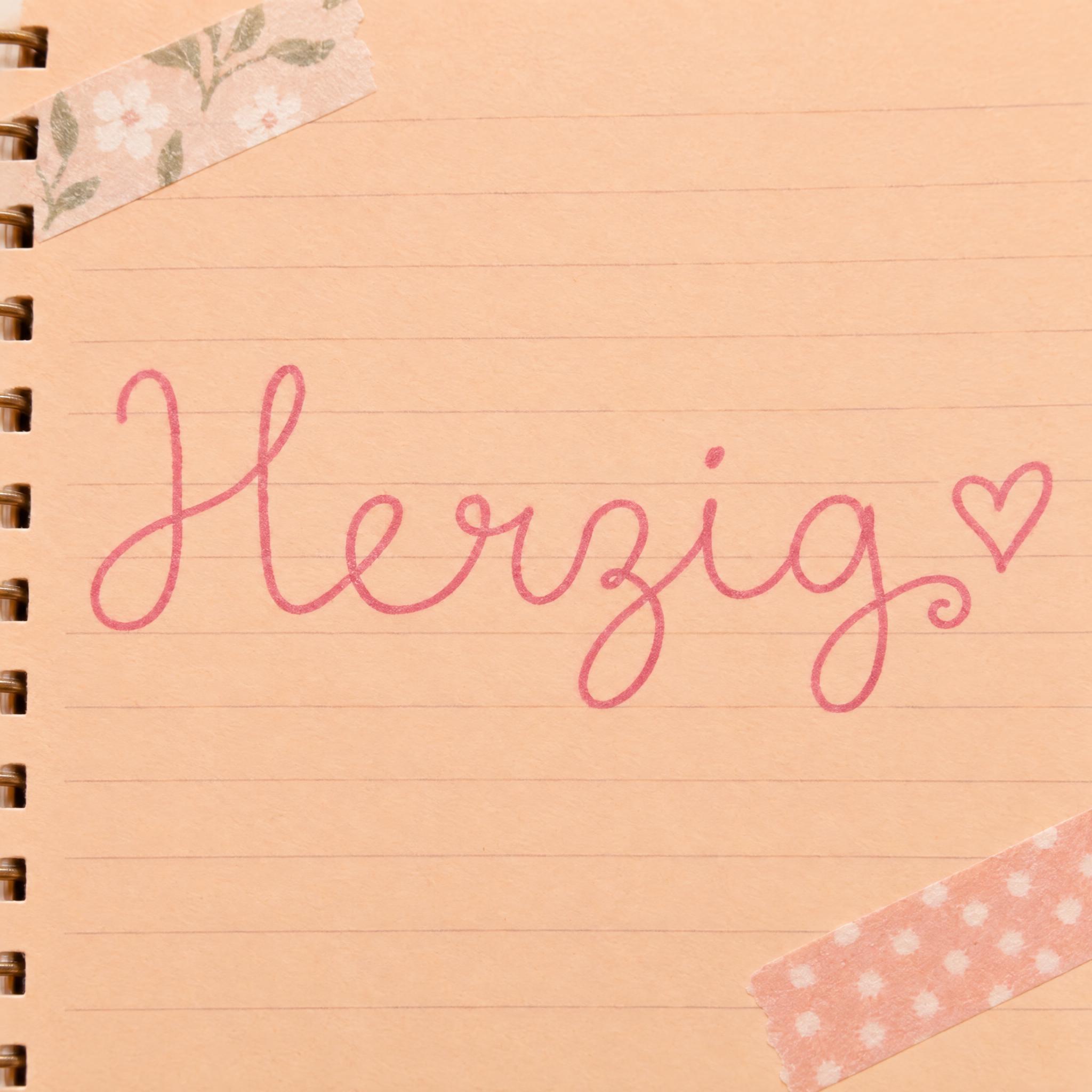 Süße Schreibschrift KI-Schrift Beispielbild