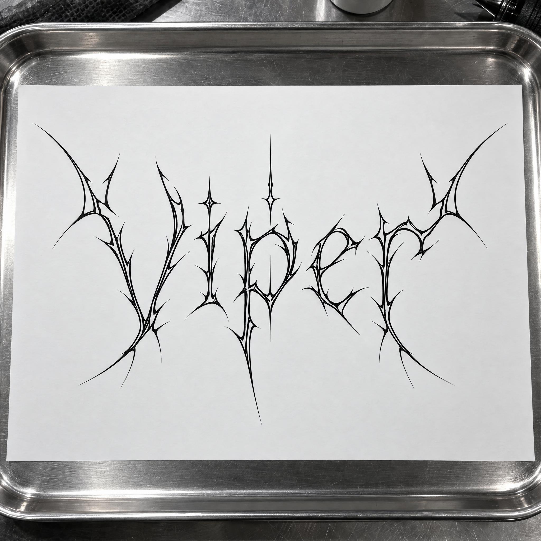 Cyber Sigilism Font AI font effect image