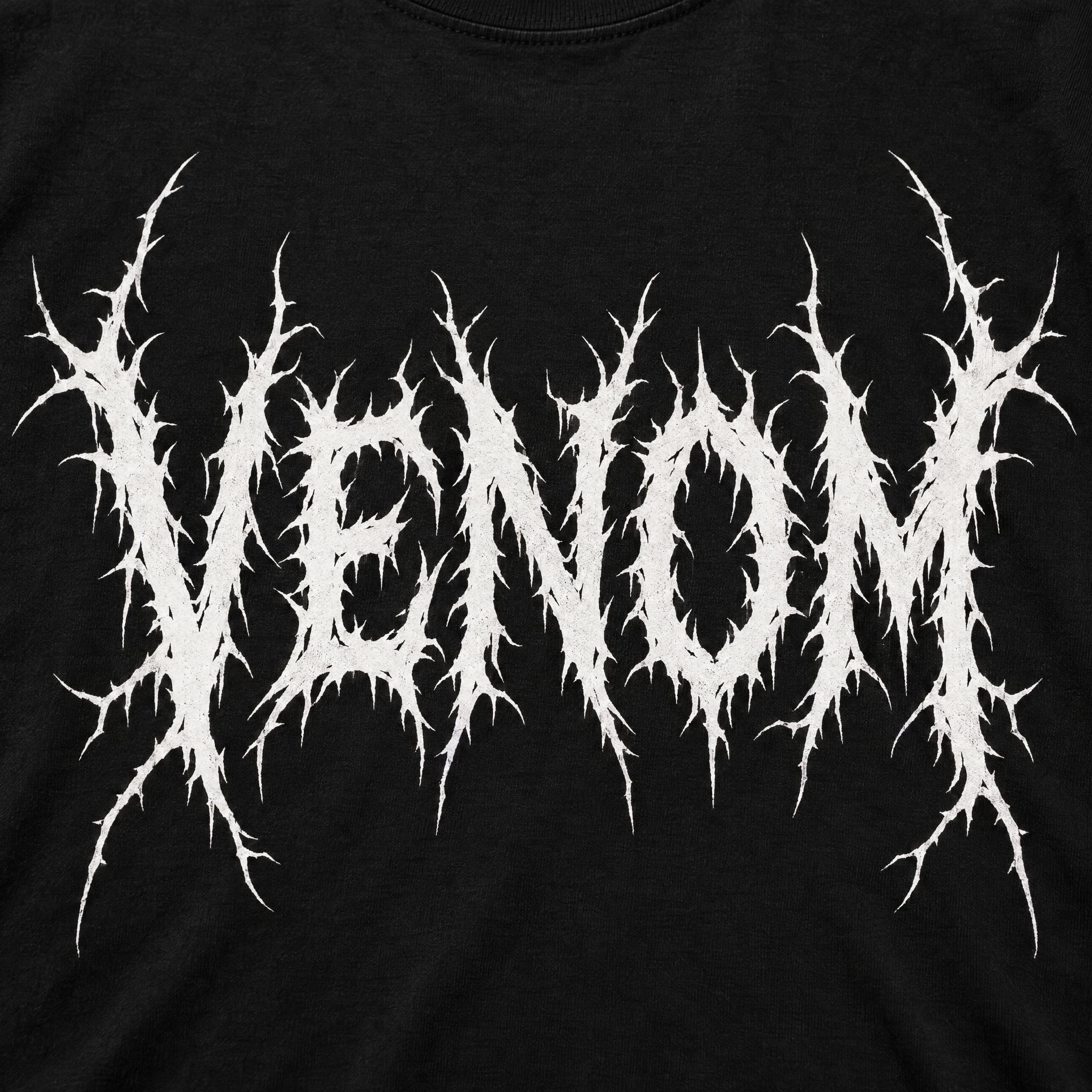 Death Metal Font AI font effect image