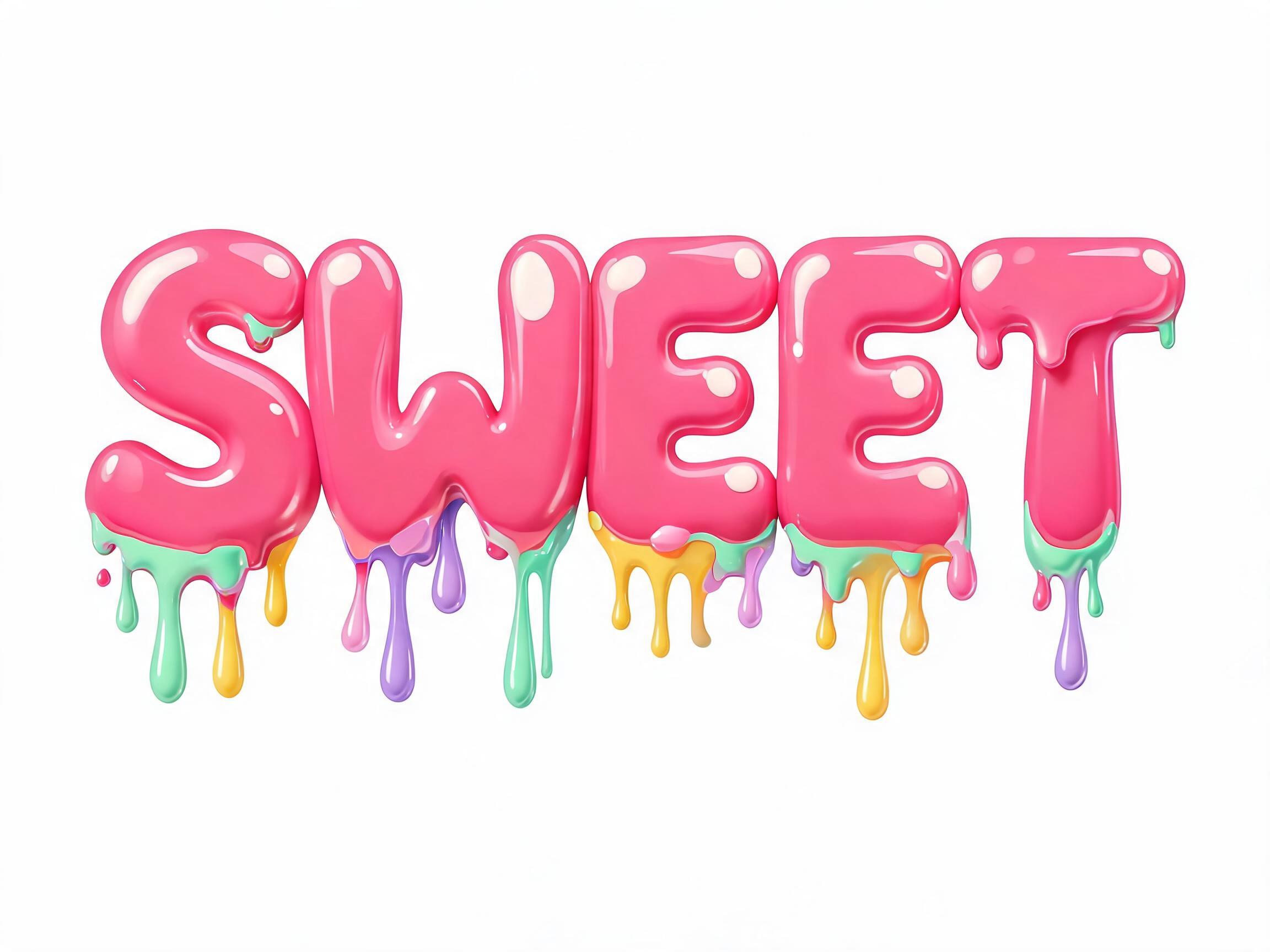 Drip Candy AI font effect image