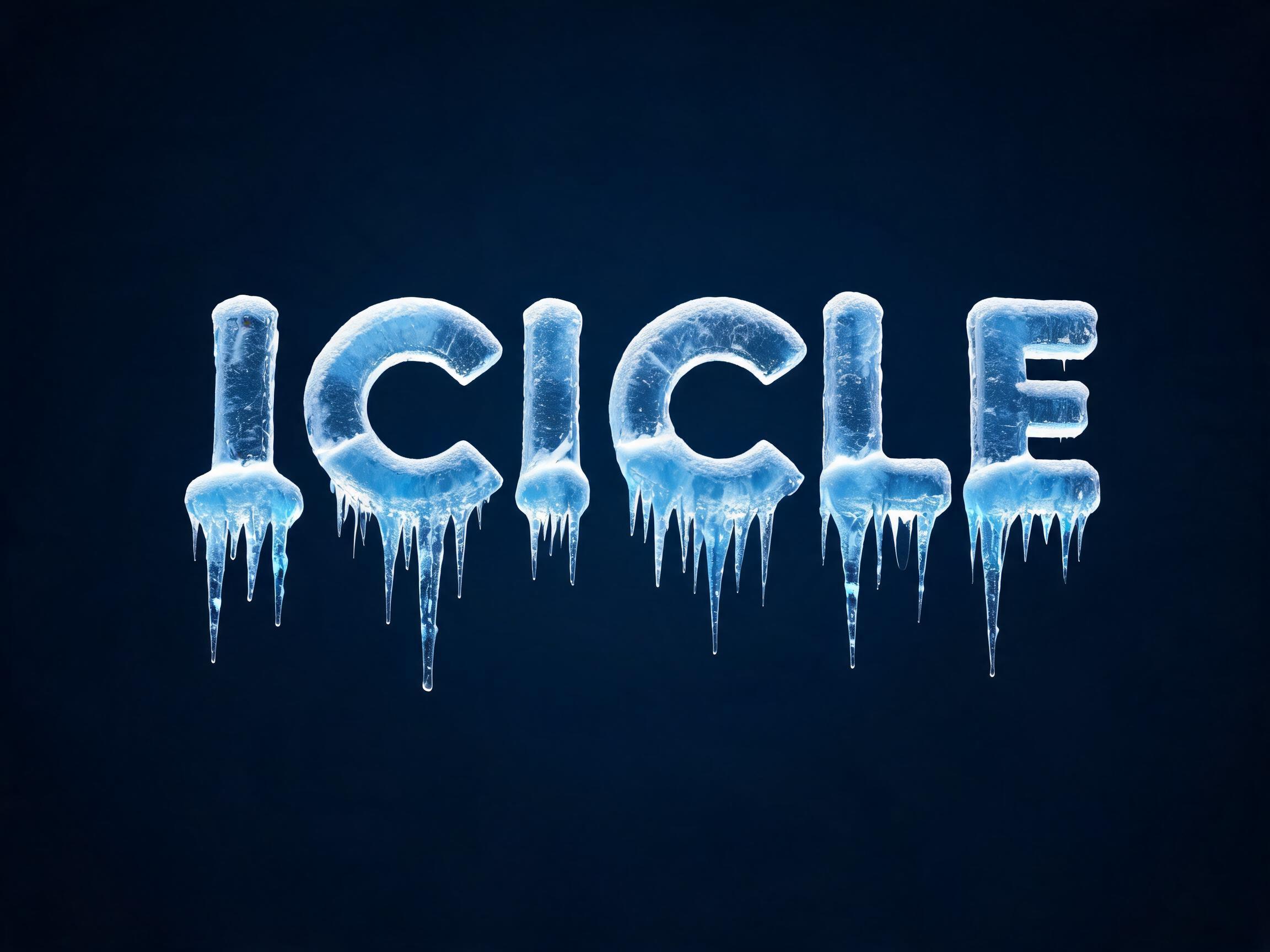 Drip Ice AI 字体效果图