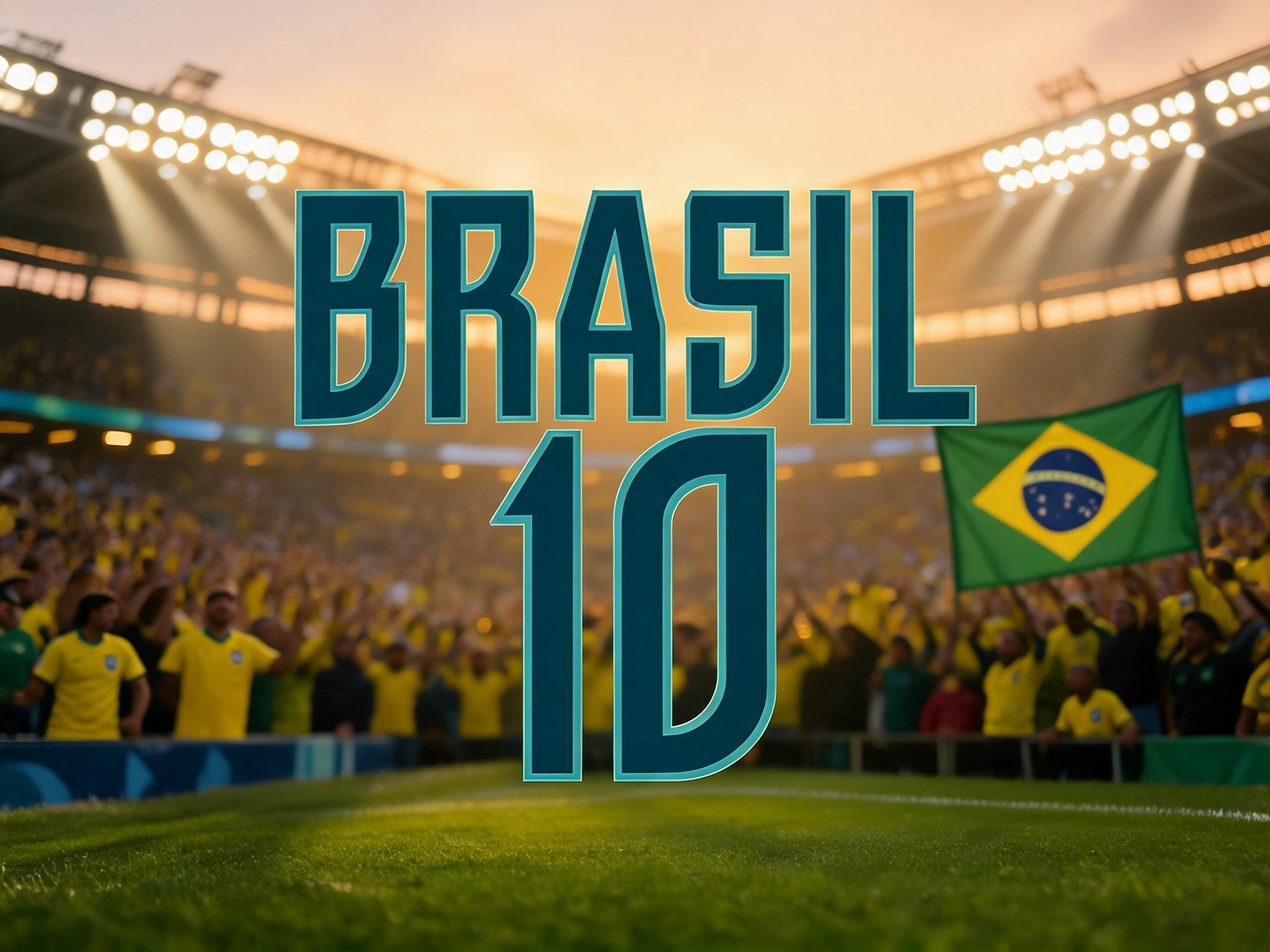 Brazil Football Sharp AI font effect image