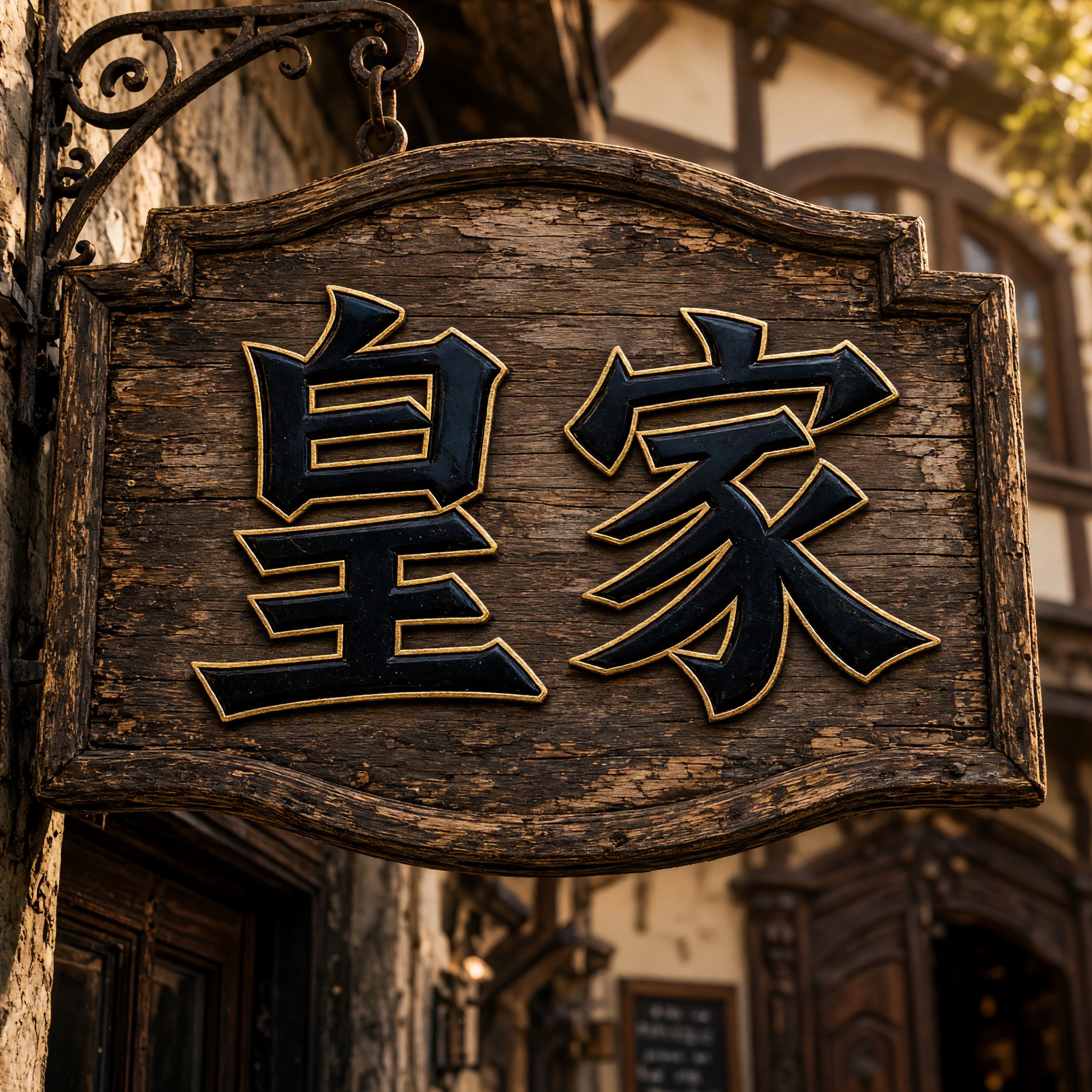 德文尖角体 AI 字体在 Grok Imagine 上的生成结果：文字 皇家