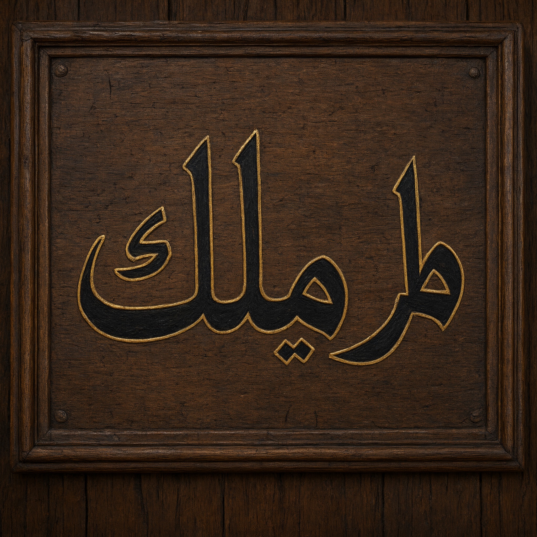 خط خط فراكتور بالذكاء الاصطناعي من توليد Qwen-Image: كلمة ملك