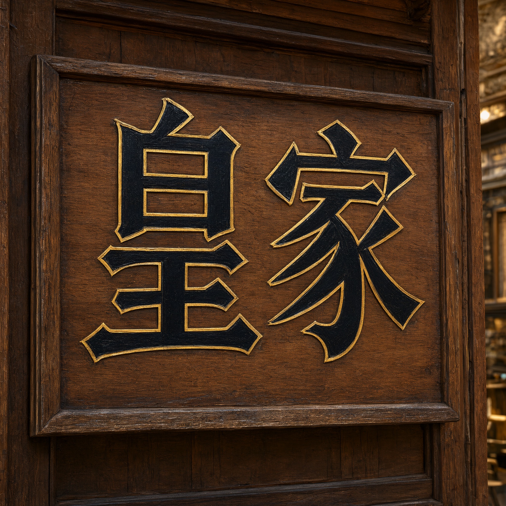 德文尖角体 AI 字体在 Qwen-Image 上的生成结果：文字 皇家
