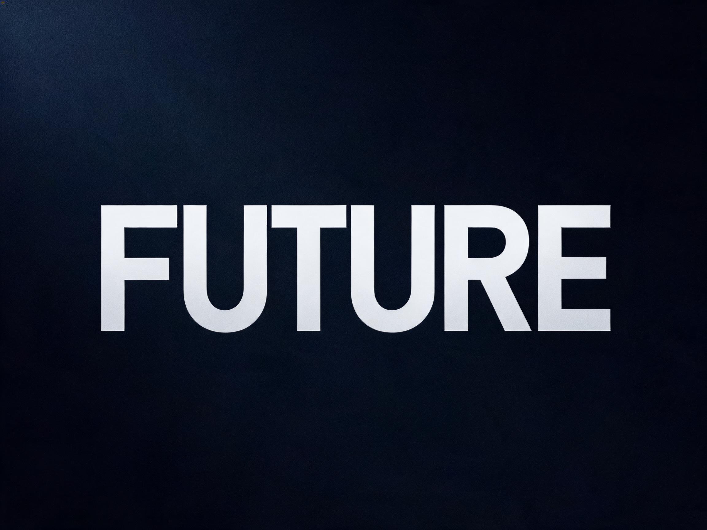 Futura Bold AI font effect image