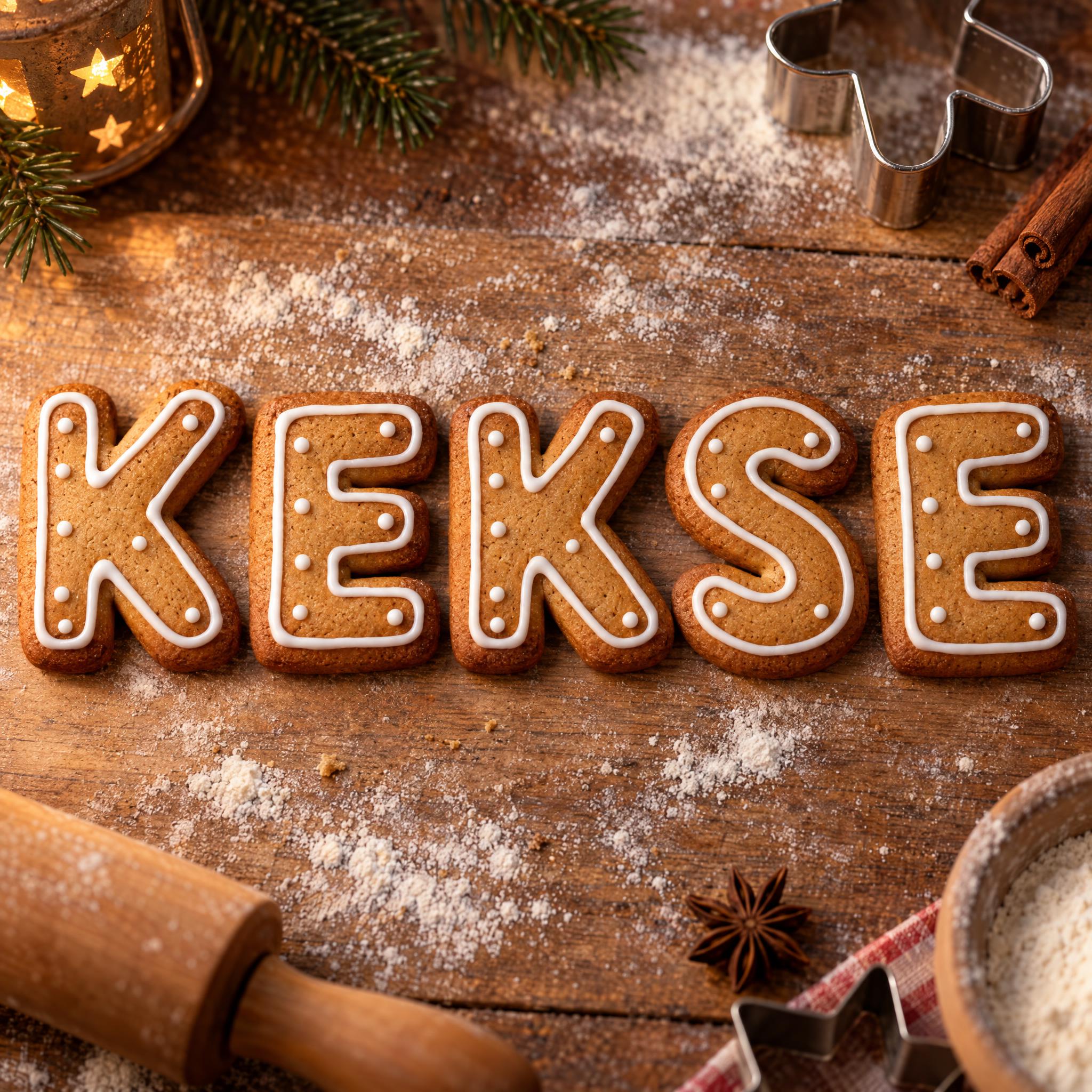 Lebkuchen-Schrift KI-Schrift Beispielbild