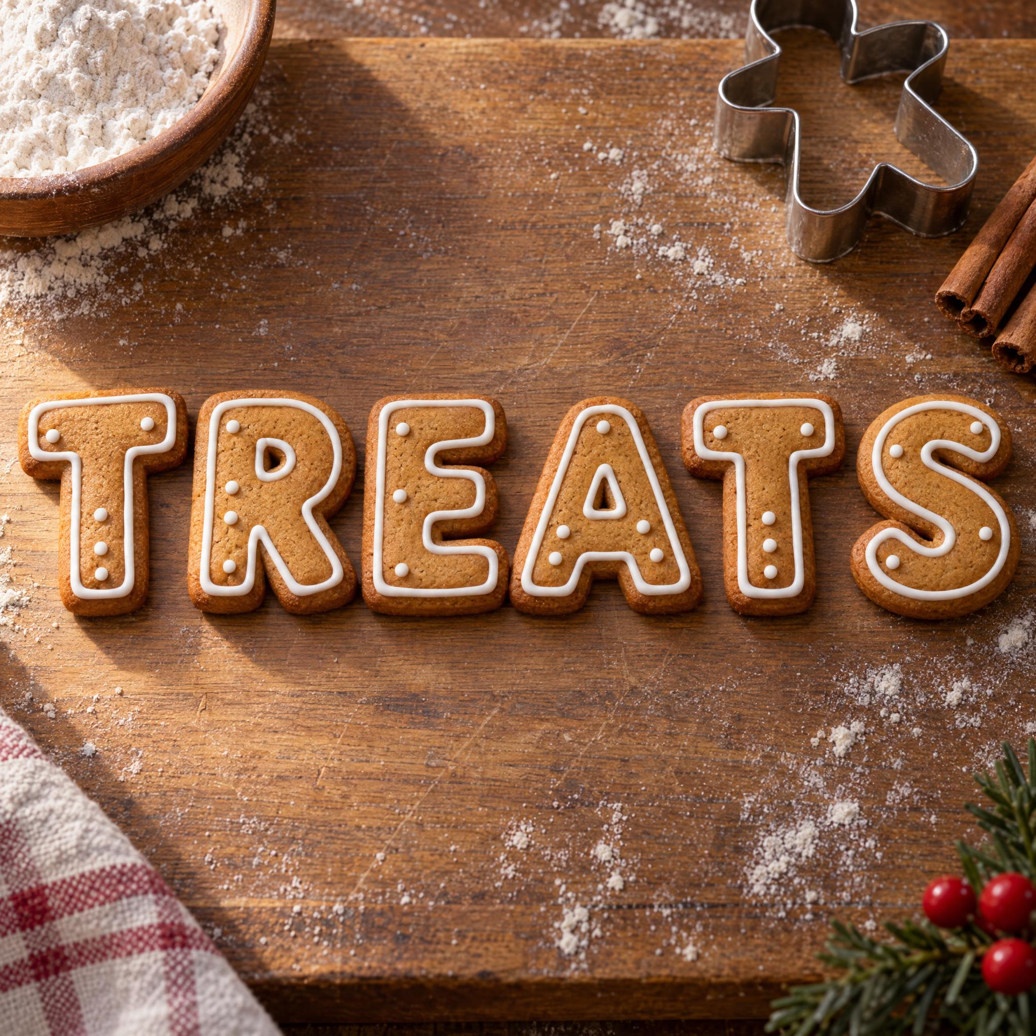 Gingerbread Font AI font effect image