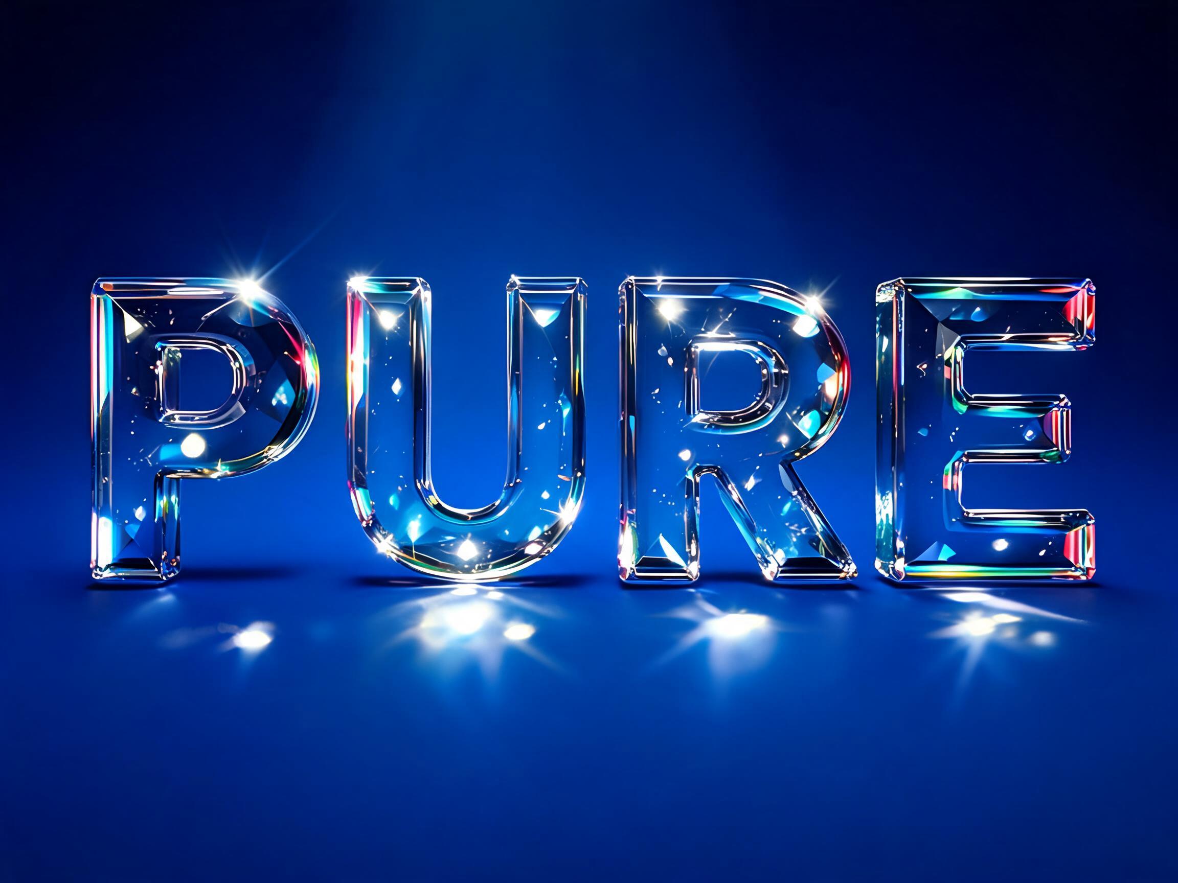 Glass Clear AI font effect image