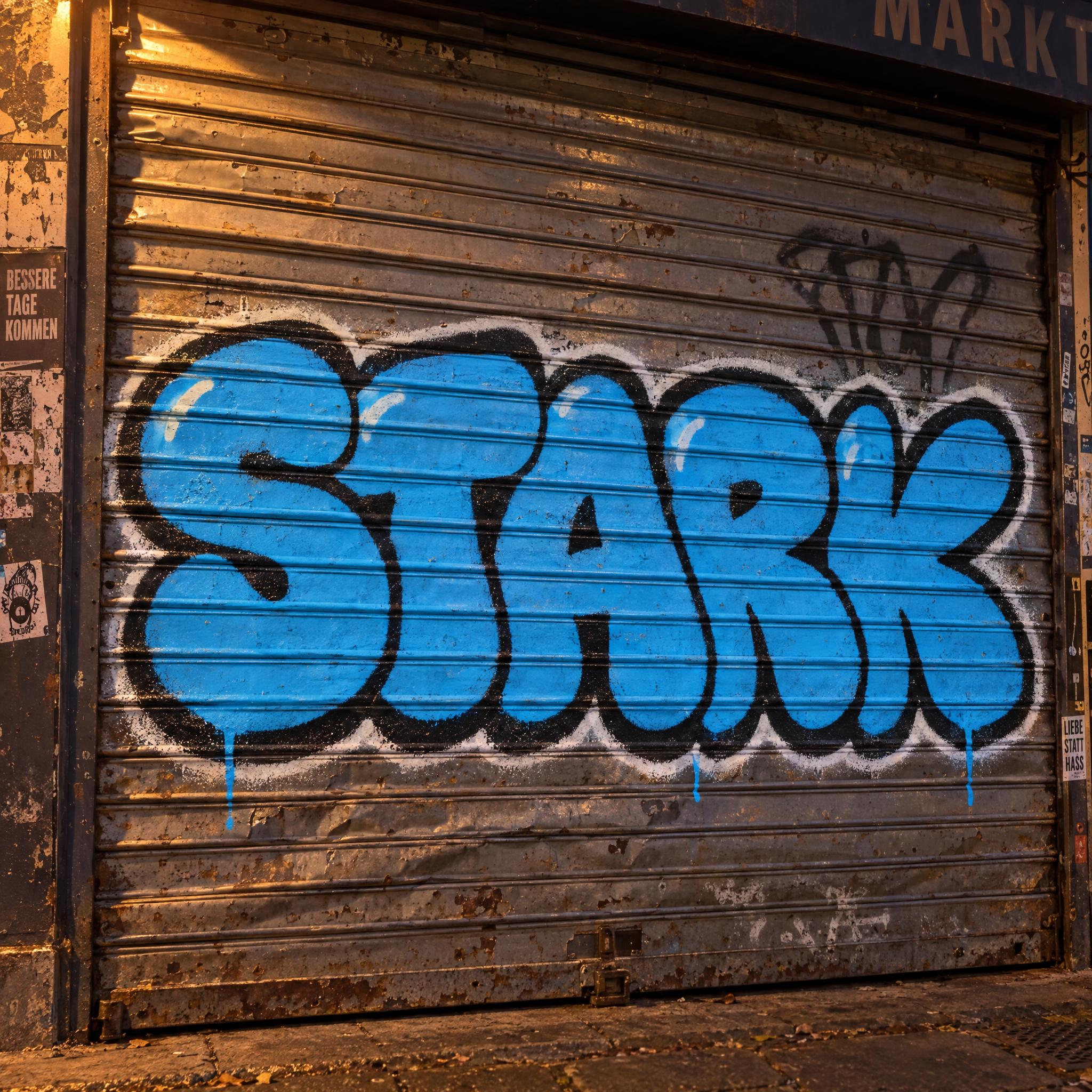 Bubble-Graffiti KI-Schrift Beispielbild