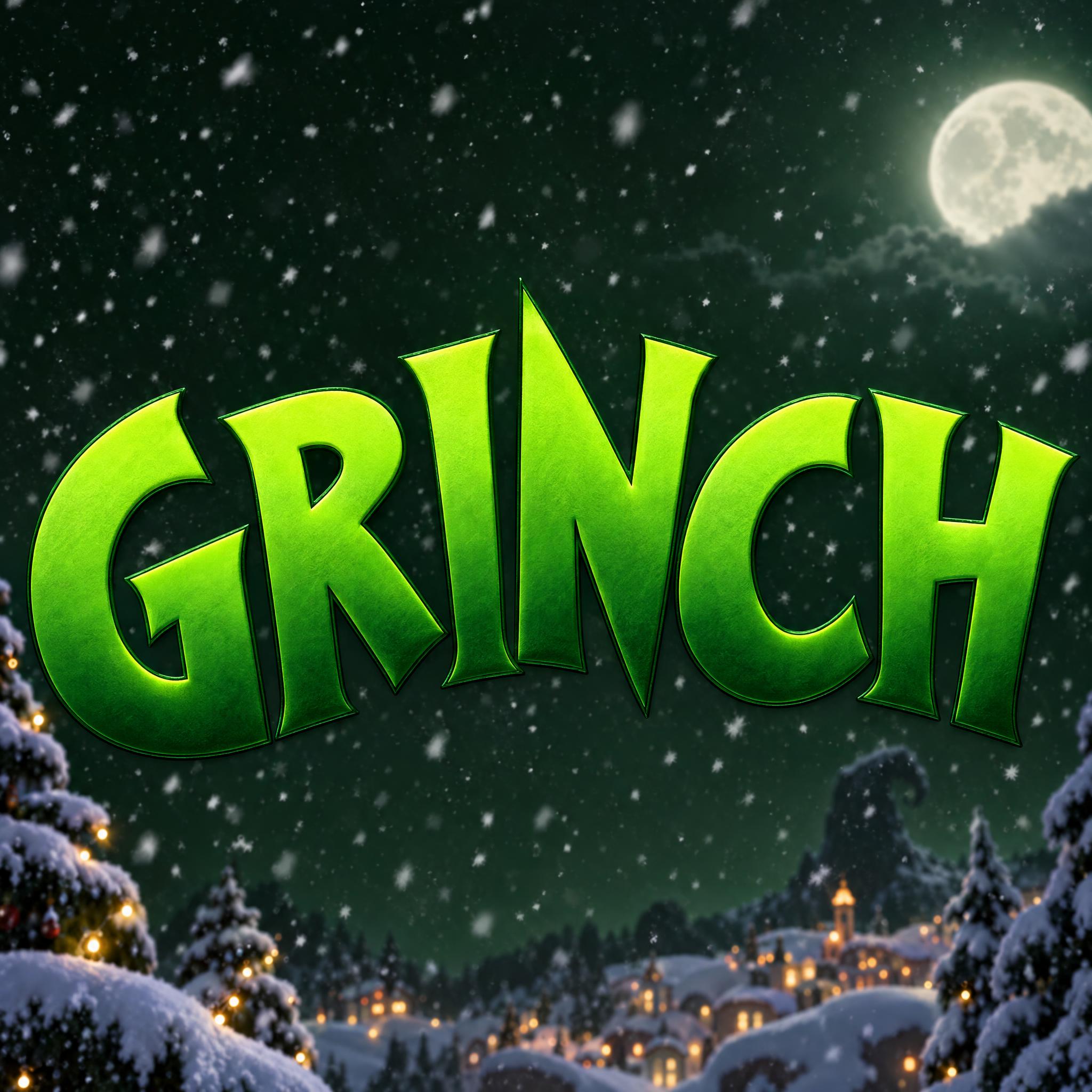 Imagen de ejemplo de la fuente de IA Letra del Grinch