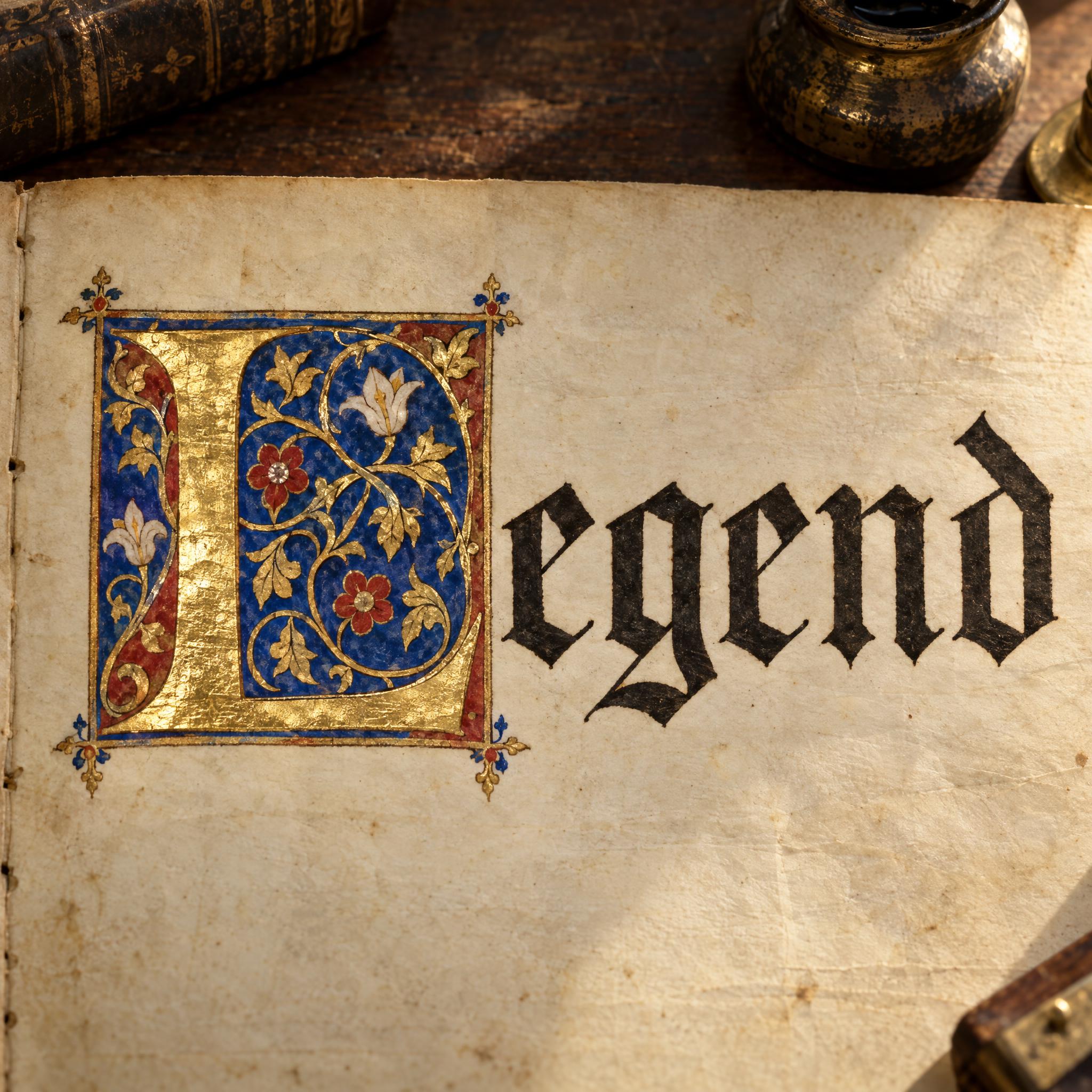 Illuminated Letters AI font effect image