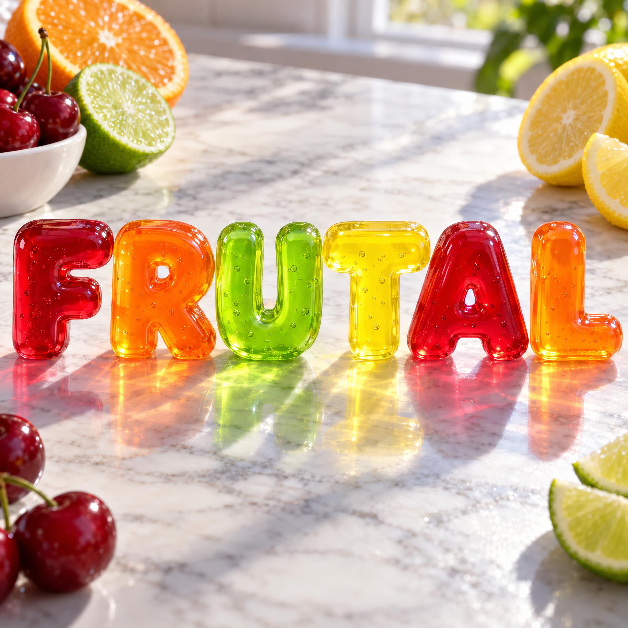 Imagen de ejemplo de la fuente de IA Letras de gelatina