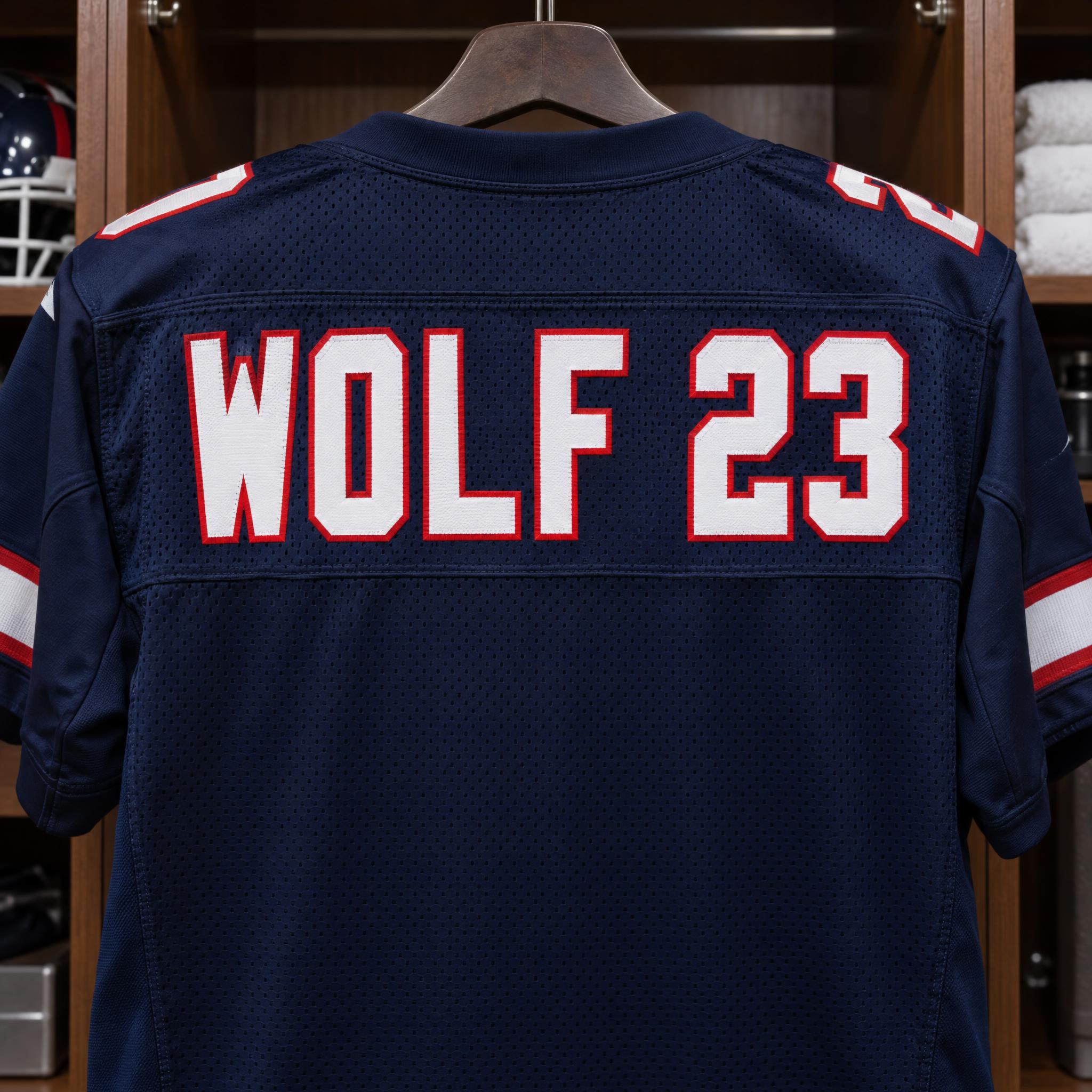 Jersey Number Font AI font effect image